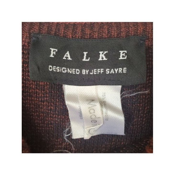 FALKE Vintage Sweater RARE Retro Embroidered Graphics Falke by Jef Size US L / EU 52-54 / 3 - 13 Thumbnail