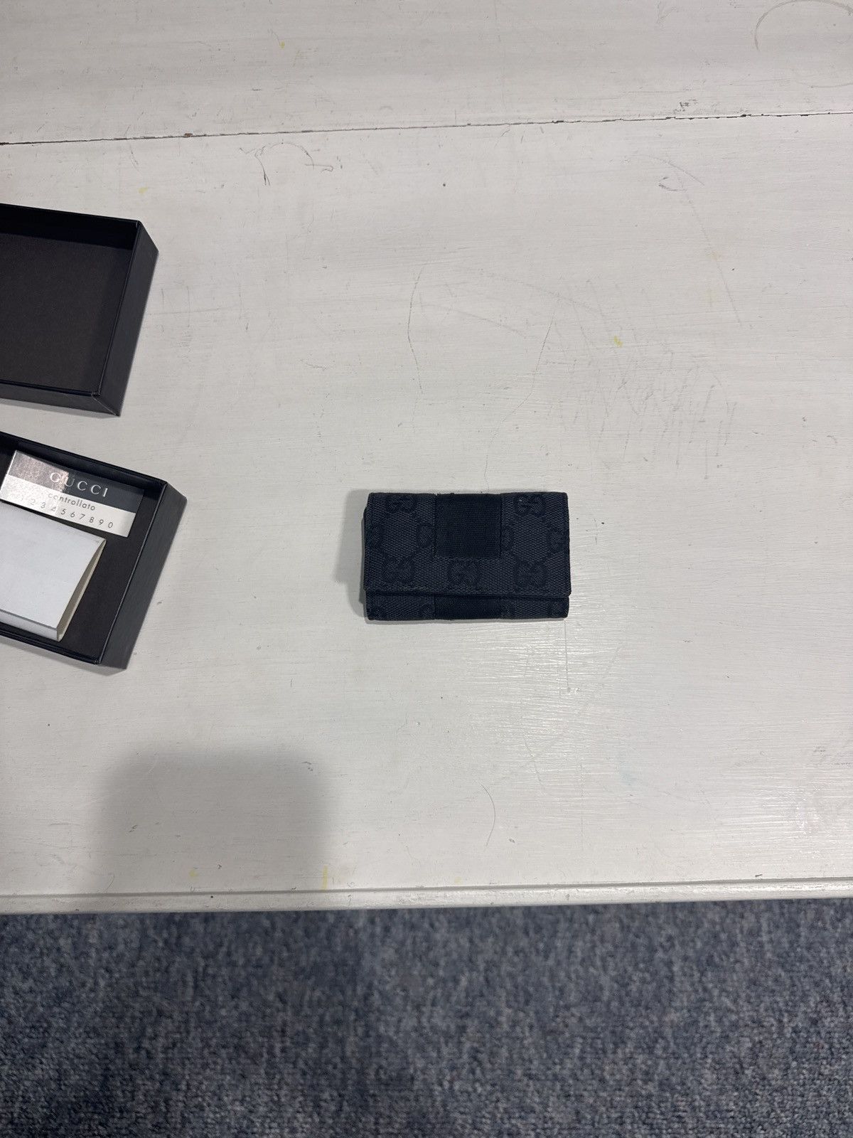Gucci Gucci GG Canvas Black “GG Nero” 6-Key Holder Wallet Size ONE SIZE - 6 Thumbnail