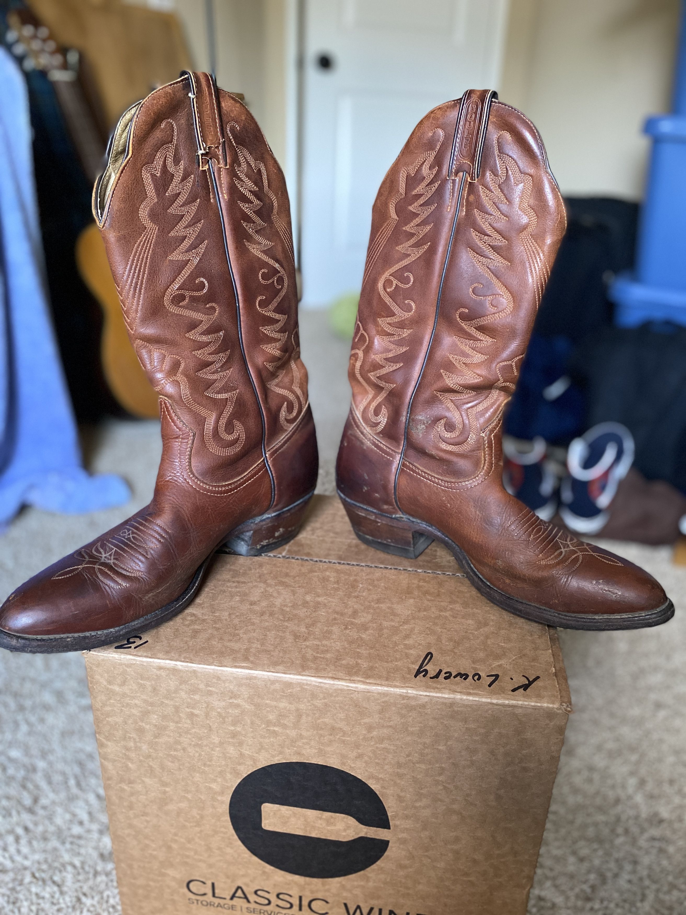 Boulet Boulet Cowboy Boots 9 EE Size US 9 / EU 42 - 3 Thumbnail