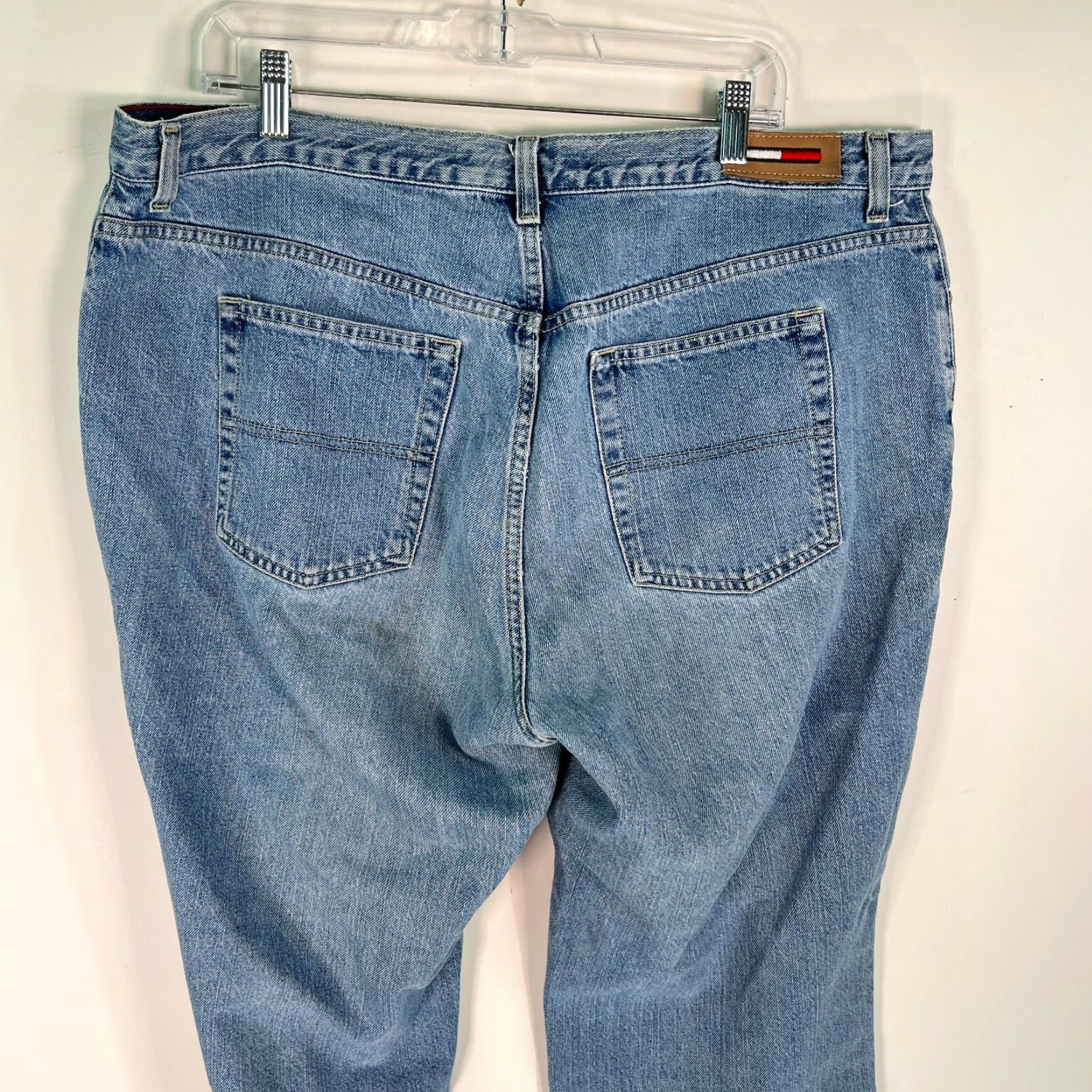 Tommy Hilfiger Tommy Hilfiger Womens Regular Fit Mid Rise Denim Blue Cropped Jeans Size 16 Size 38" / US 16 / IT 52 - 4 Thumbnail