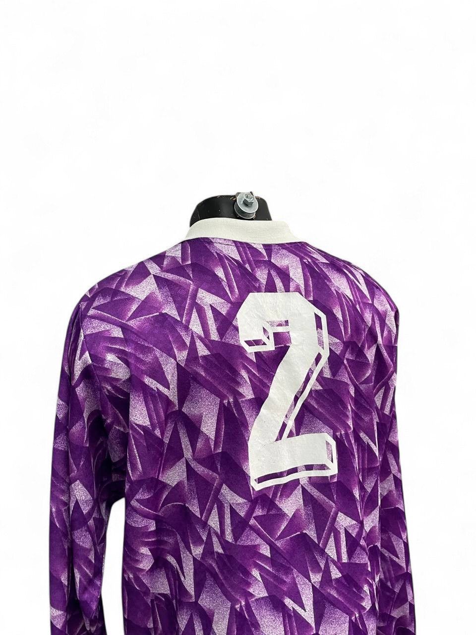 Erima Vintage purple soccer jersey geometric longsleeve pattern Size US L / EU 52-54 / 3 - 11 Thumbnail