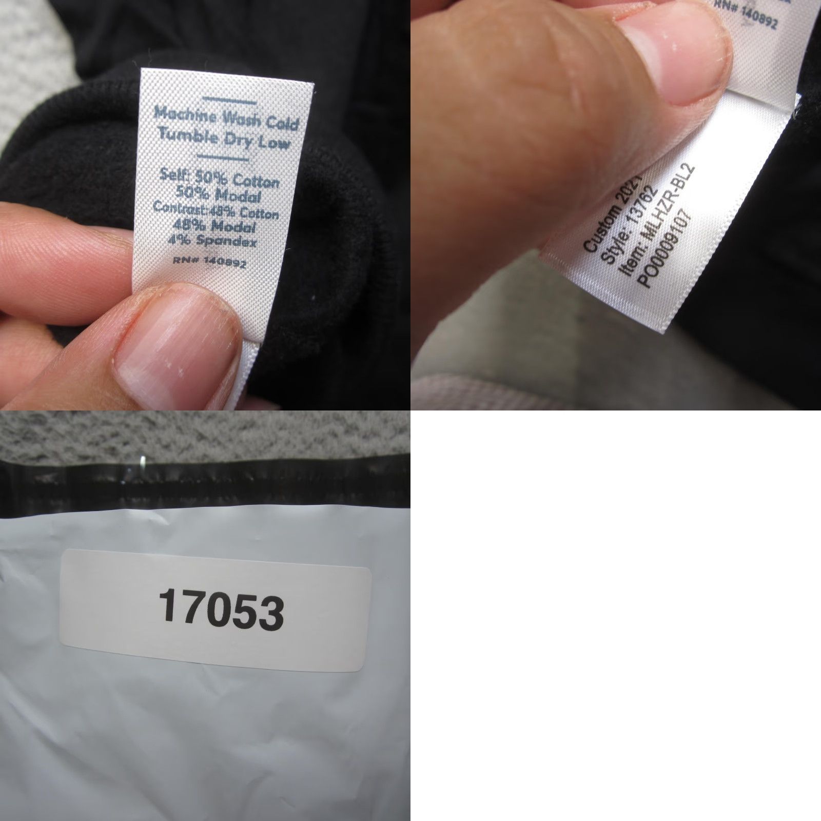 Marine Layer VINTAGE Marine Layer Hoodie Mens L Black Full Zip Third Party Trust Embroidered Logo Size US L / EU 52-54 / 3 - 9 Thumbnail
