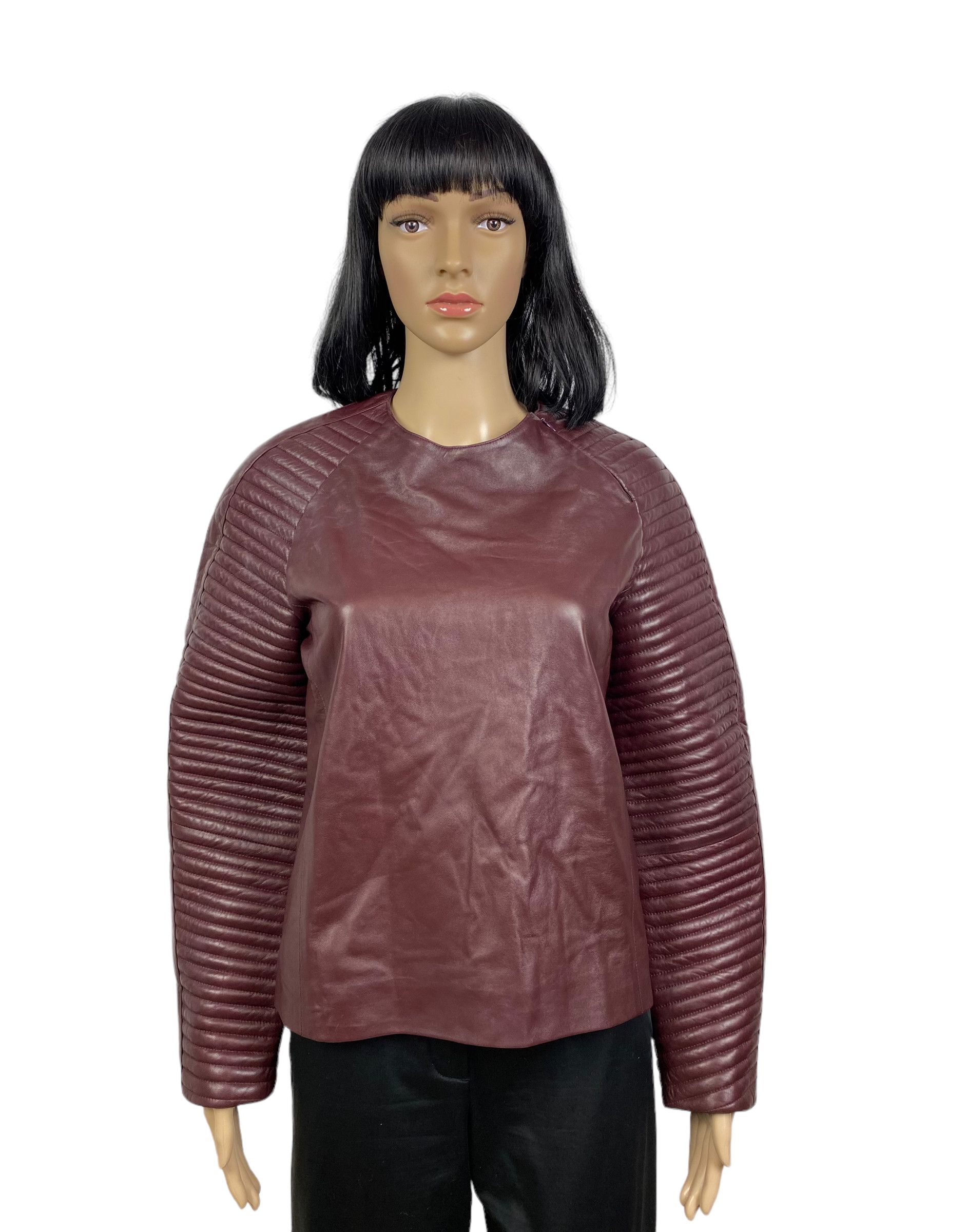 Designer HAKAAN genuine leather structure womens jacket size 34 Size XS / US 0-2 / IT 36-38 - 1 Thumbnail