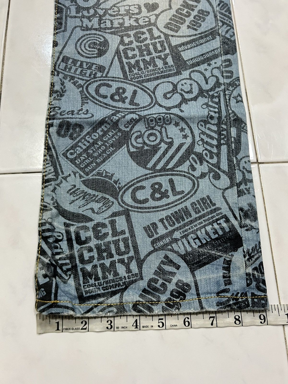 Japanese Brand Vintage Co&Lu Japan Printed All Over Jeans Size US 32 / EU 48 - 19 Thumbnail
