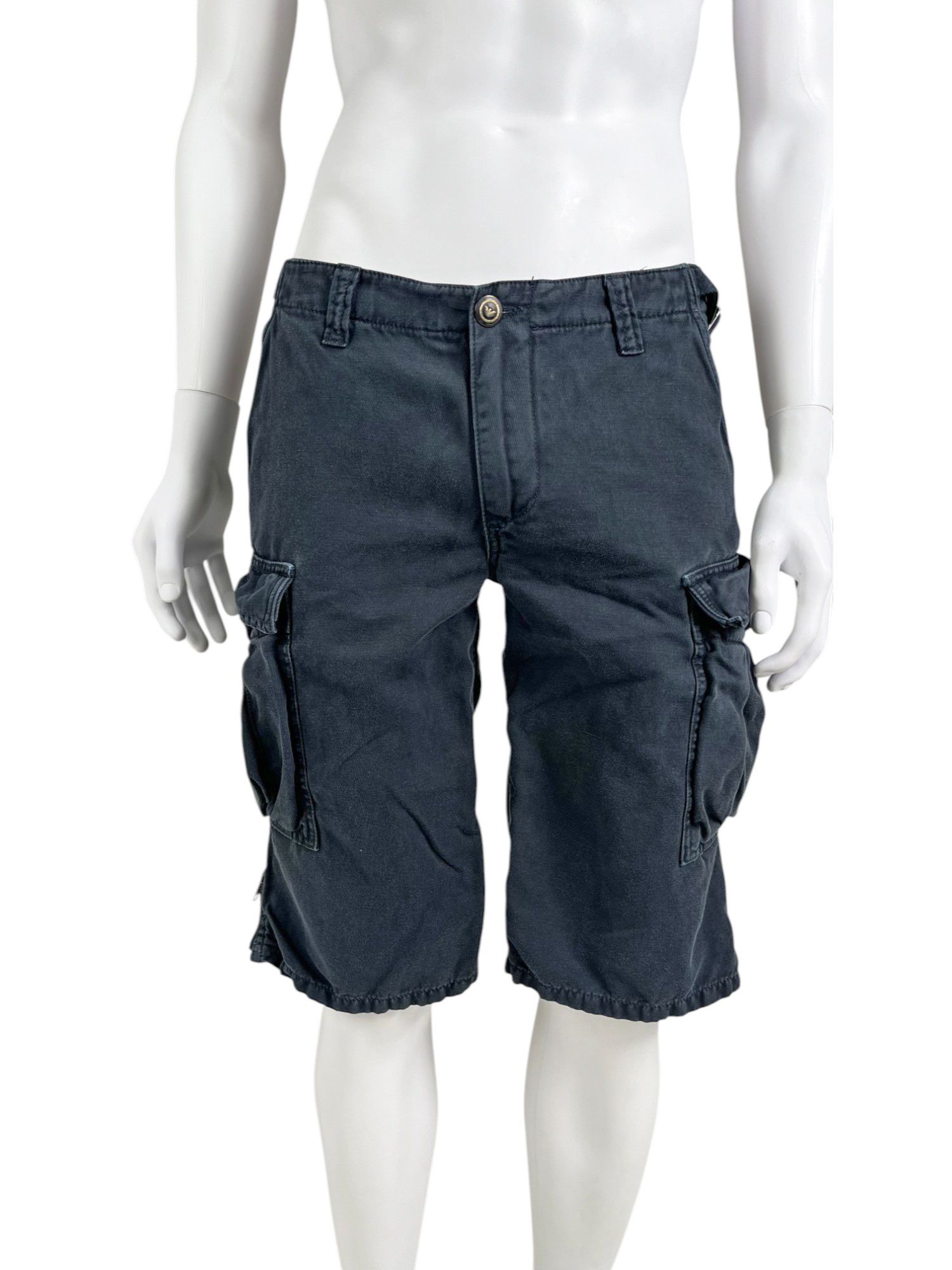 Emporio Armani 1990's Cargo Blue Shorts Size US 30 / EU 46 - 4 Thumbnail