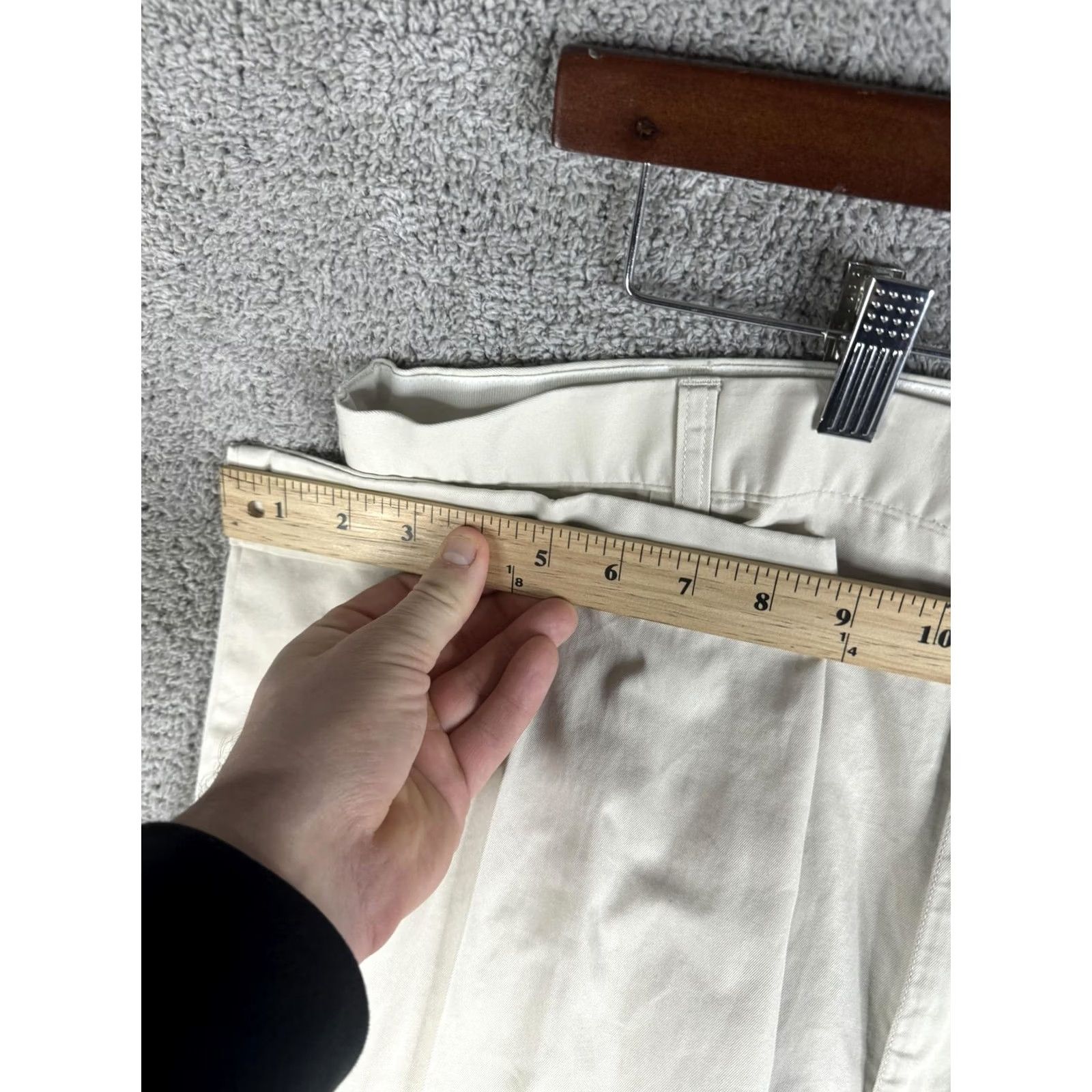 Polo Ralph Lauren Polo Ralph Lauren Pants Mens 40x32 Beige Hammond Pleated Cuffed Chino Size US L / EU 52-54 / 3 - 7 Thumbnail