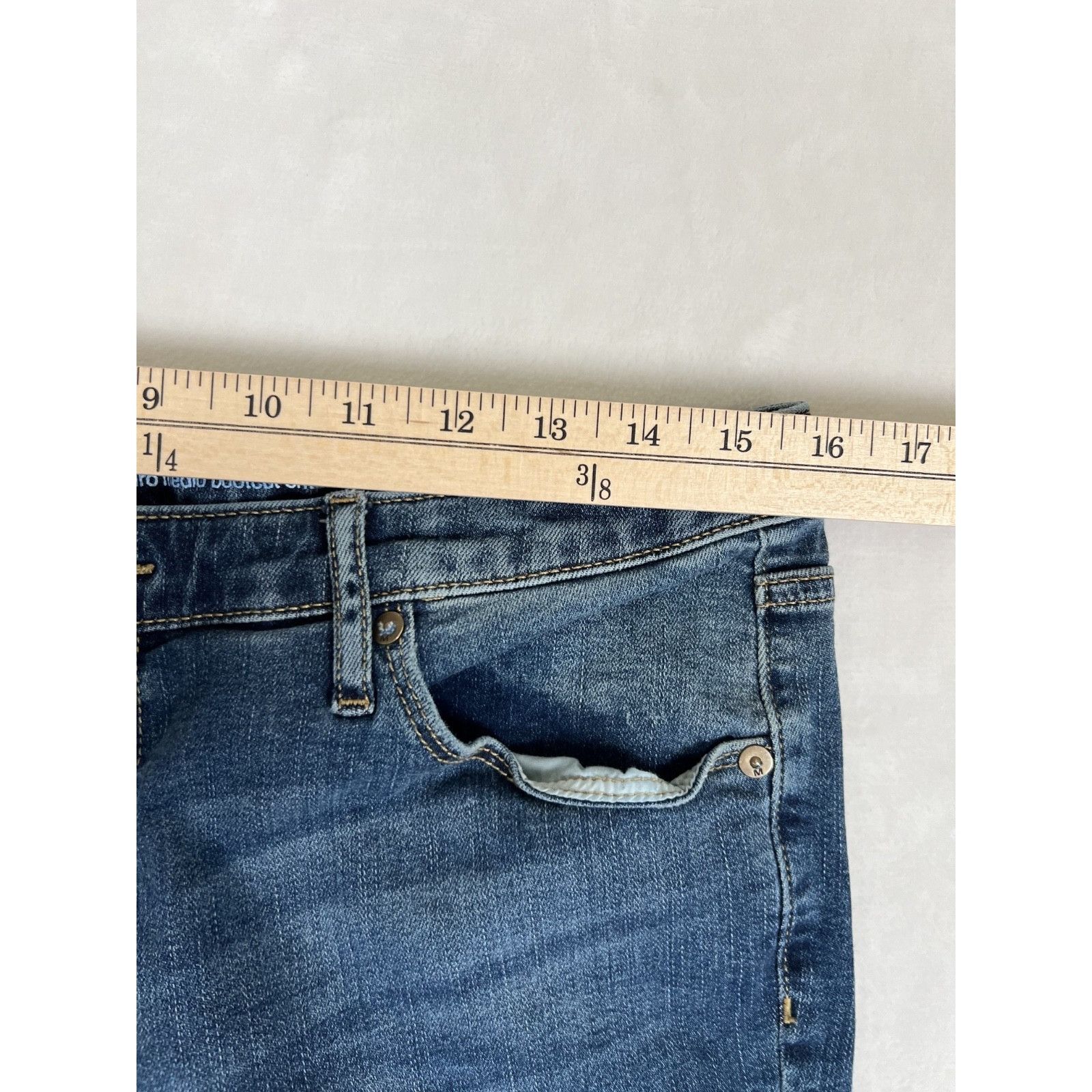 Mossimo Vintage Mossimo Supply Co Women's Denim Jeans Mid Rise Flare Size 30" / US 8 / IT 44 - 8 Thumbnail