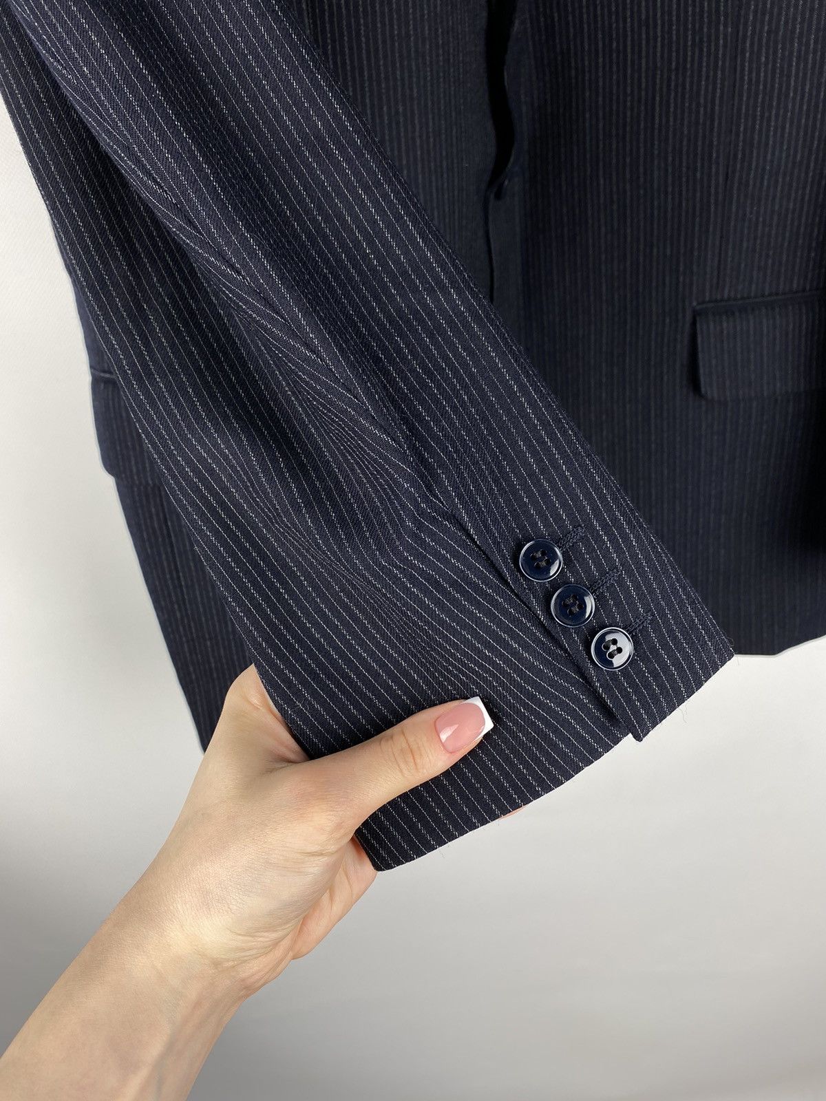 Christian Dior Monsieur × Dior × Vintage Christian Dior Monsieur vintage wool striped blazer jacket Size 44R - 10 Thumbnail