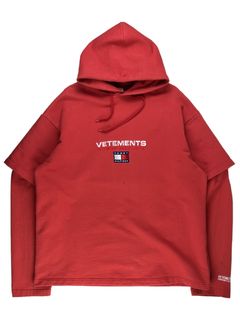 Tommy Hilfiger Tommy Logo Hoodie - Haute Red