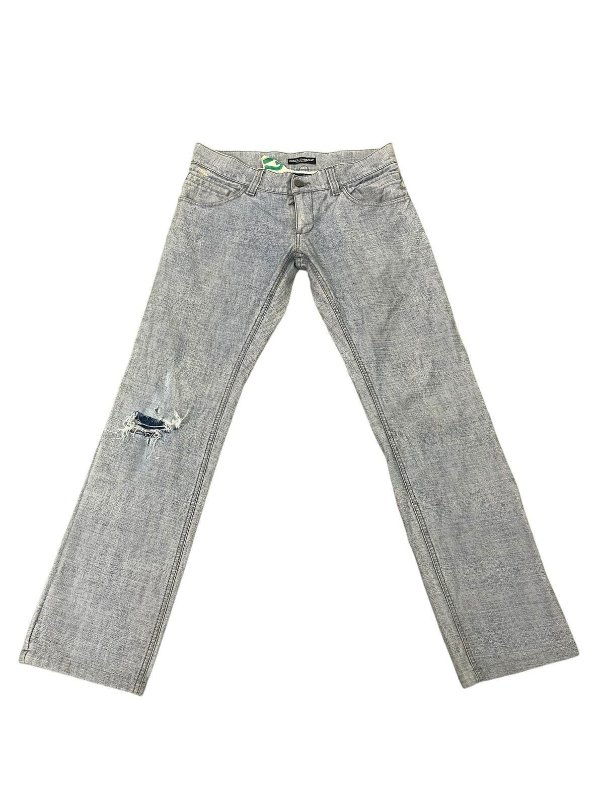 Dolce & Gabbana Reverse Denim Dolce & Gabbana Slim Jeans Low Rise 8🟦9 Size US 32 / EU 48 - 7 Thumbnail