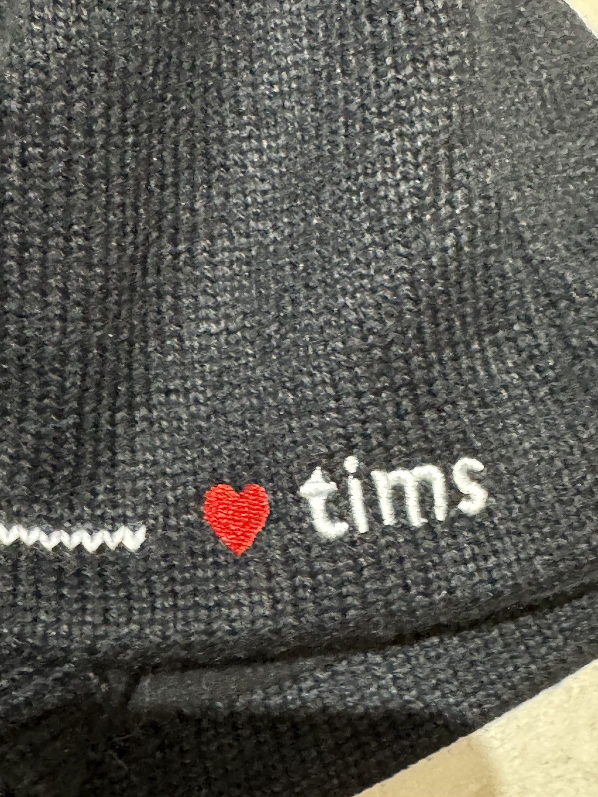 Vintage Vintage Tim Hortons Coffee Beanie I Love Tims Stripe Black Size ONE SIZE - 4 Thumbnail