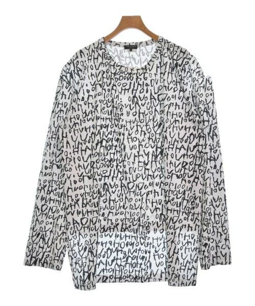 Comme des Garcons Homme Plus T-Shirtall-over pattern polyester long sleeve White x Black Size US M / EU 48-50 / 2 - 1 Thumbnail