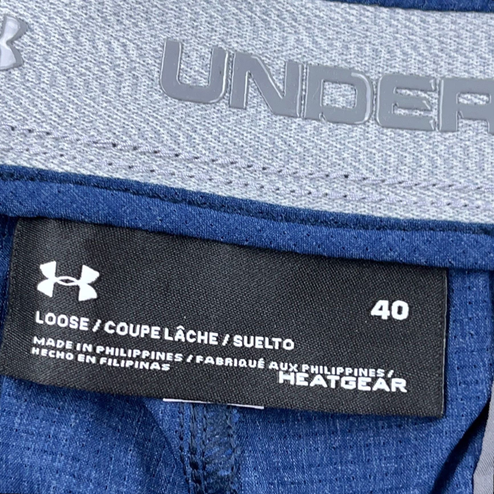 Under Armour Under Armour Chino Shorts Men 40 Navy Blue Golf Performance Loose Fit Heatgear Size US 40 / EU 56 - 3 Thumbnail