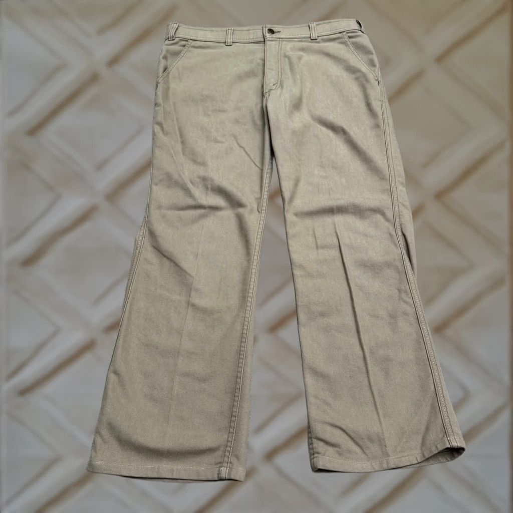Levi's VINTAGE Levi's Pants Khaki Chino Brown Straight Men 36x26 80s Comfort Classic Size US 36 / EU 52 - 1 Thumbnail