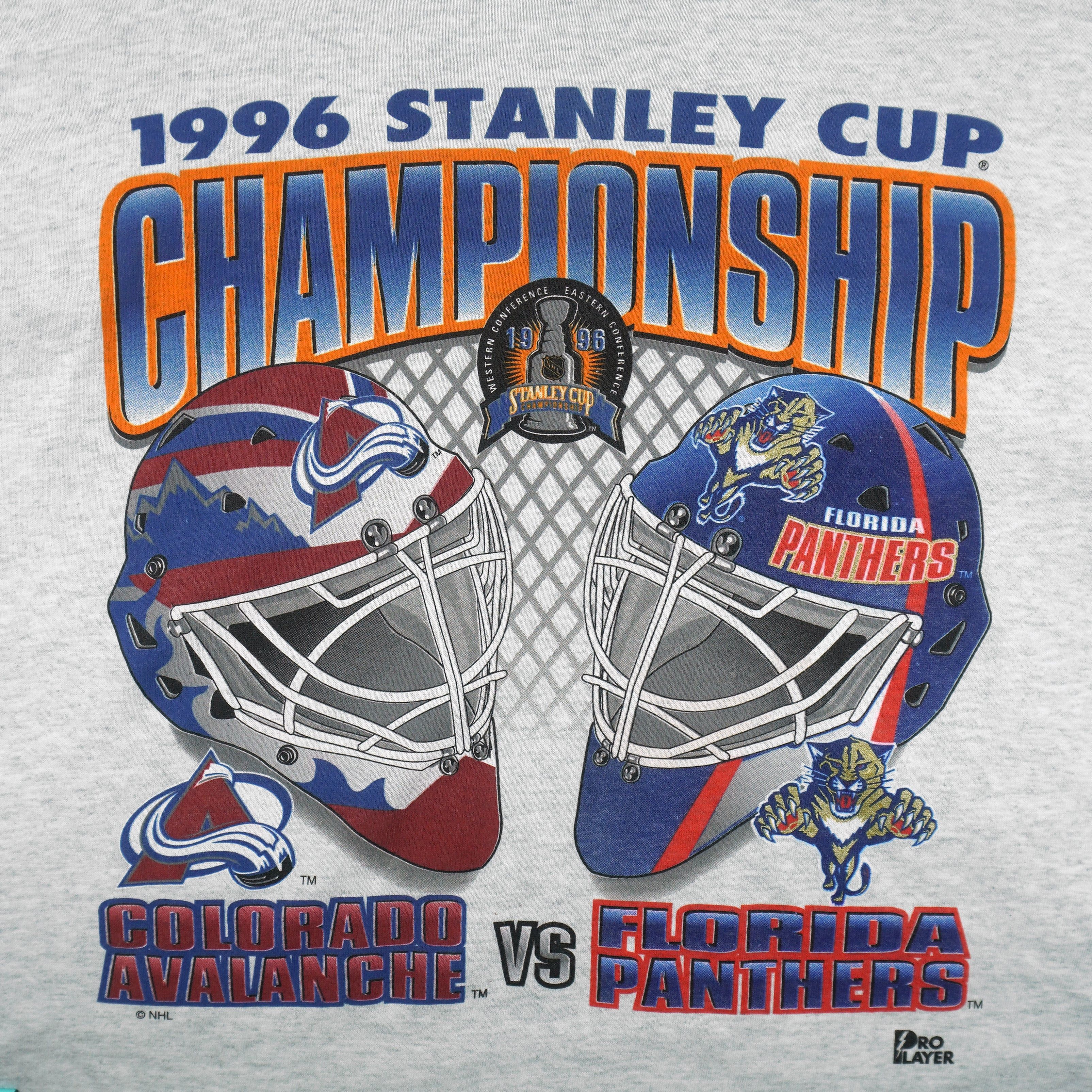 Pro Player NHL - Avalanche VS Panthers Stanley Cup T-Shirt 1996 Size US XL / EU 56 / 4 - 3 Thumbnail