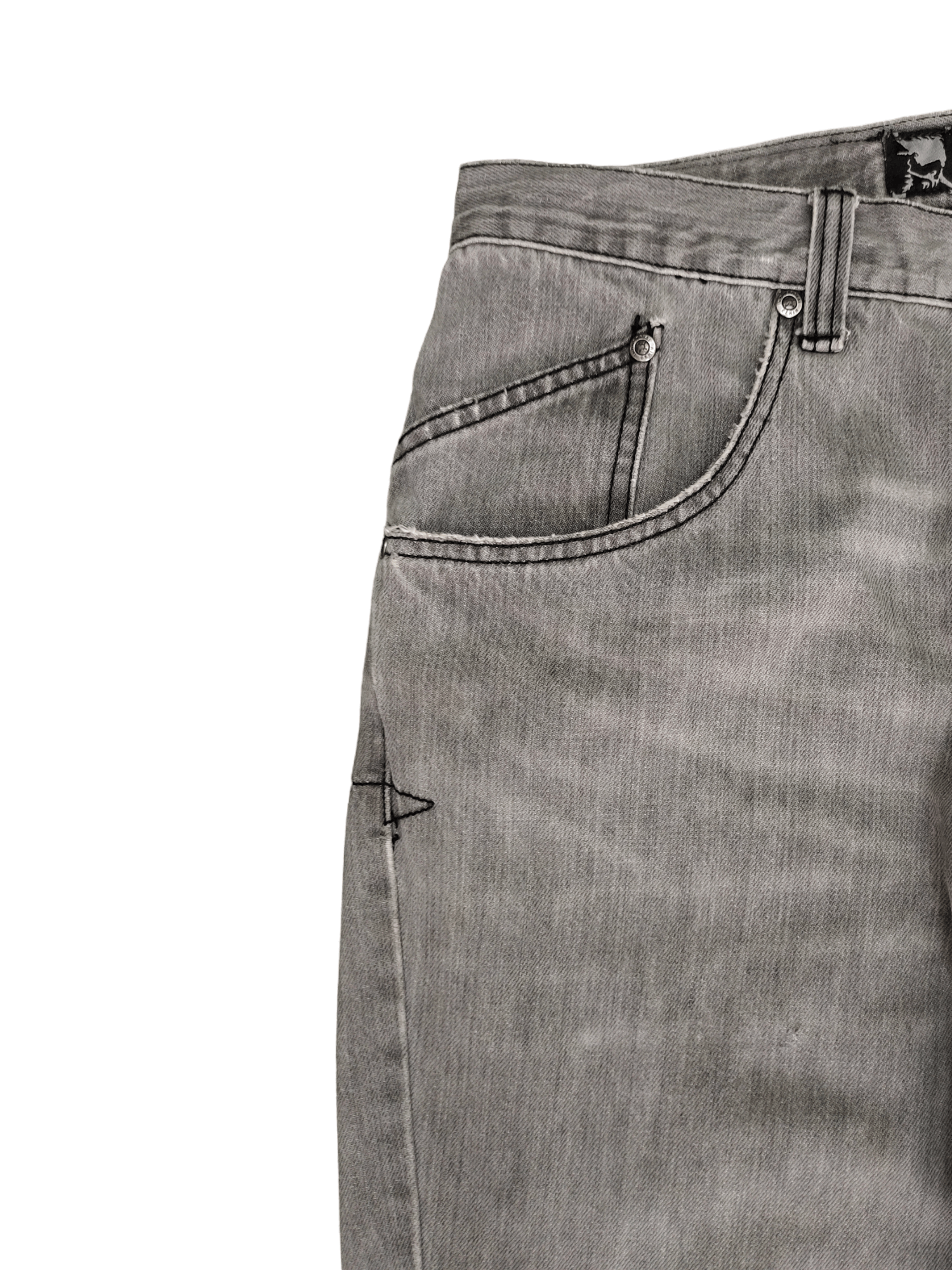 Oakley Vintage Oakley Black Faded Distressed Denim Jeans Ed hardy Size US 32 / EU 48 - 13 Thumbnail