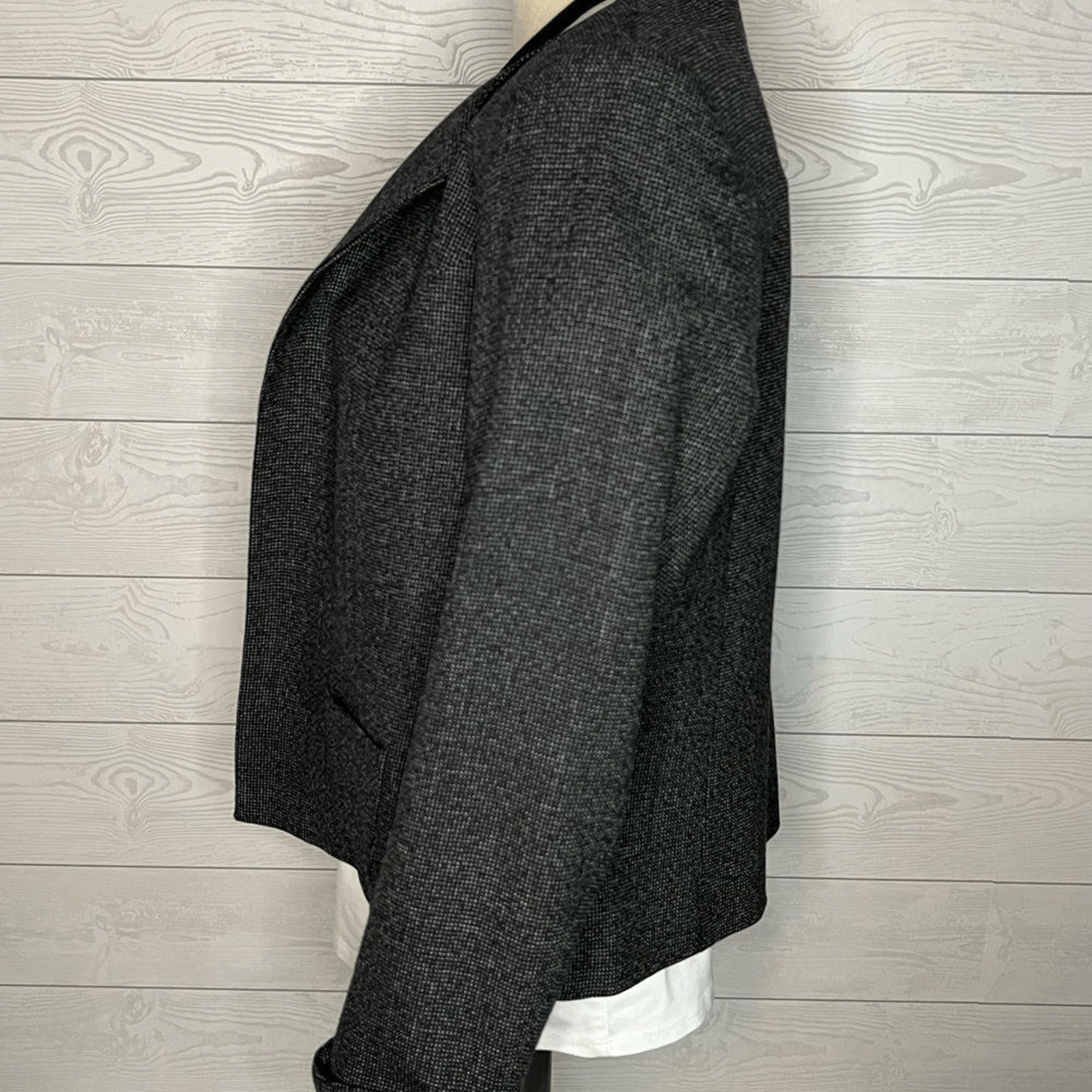Pendleton Vintage 80s-90s Pendleton wool cropped blazer gray Size 10 Size L / US 10 / IT 46 - 2 Thumbnail