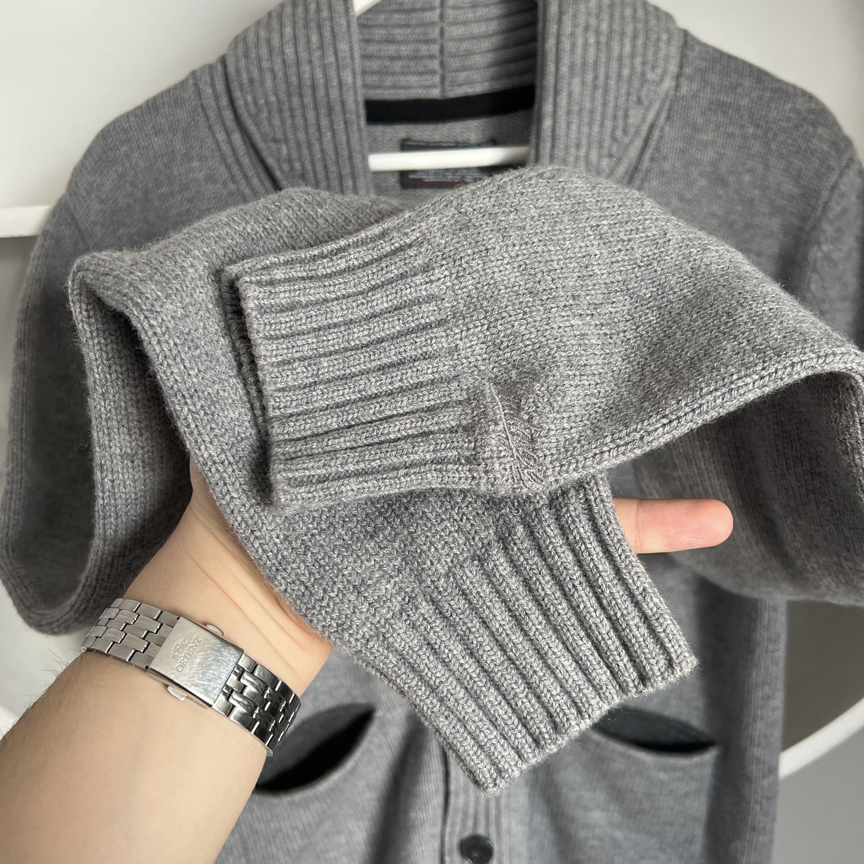 Japanese Brand Men's VINTAGE 55 Wool Knitted Button Cardigan Size M Size US M / EU 48-50 / 2 - 5 Thumbnail