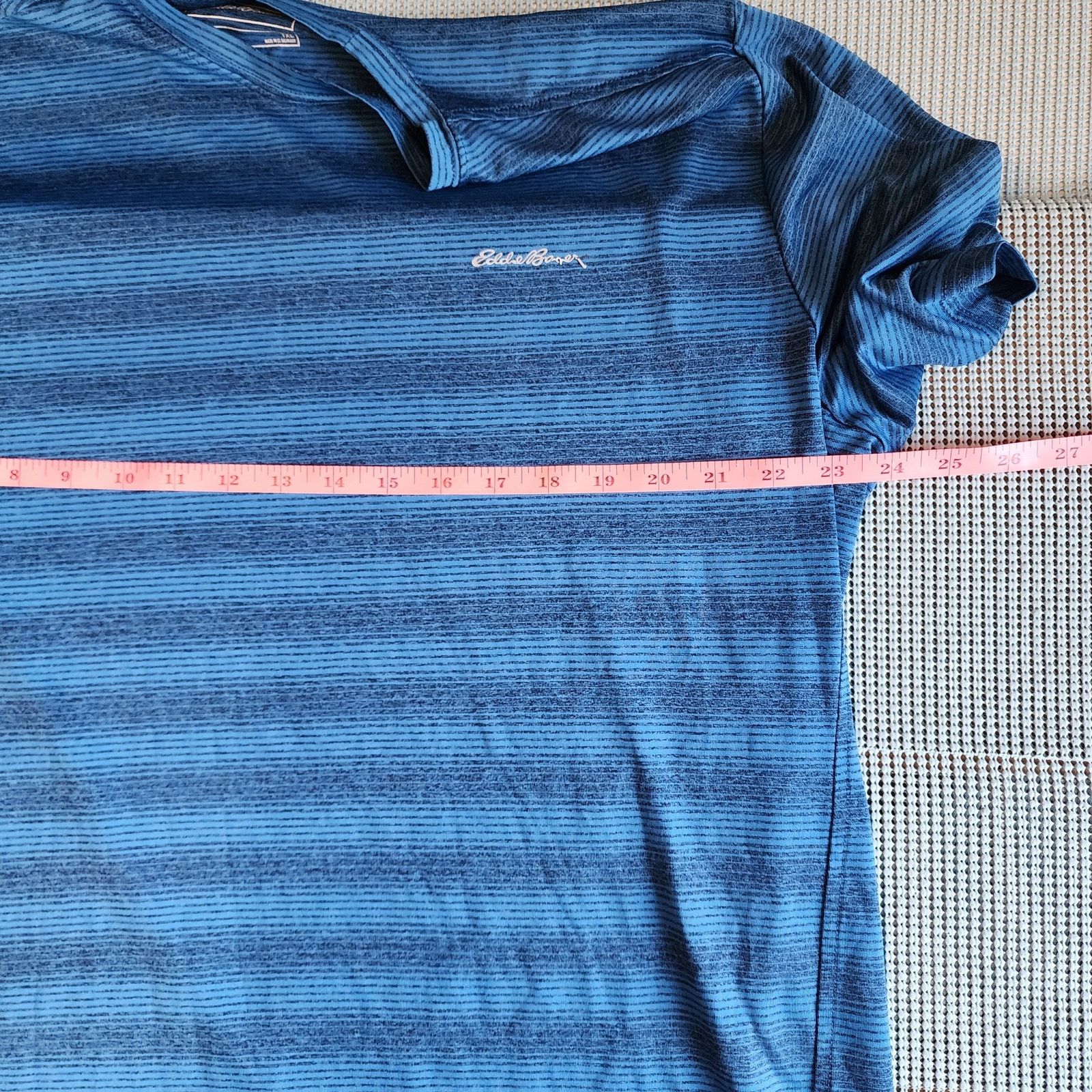 Eddie Bauer Eddie Bauer Tall XL Men's Blue Striped T-Shirt Size US XL / EU 56 / 4 - 5 Thumbnail