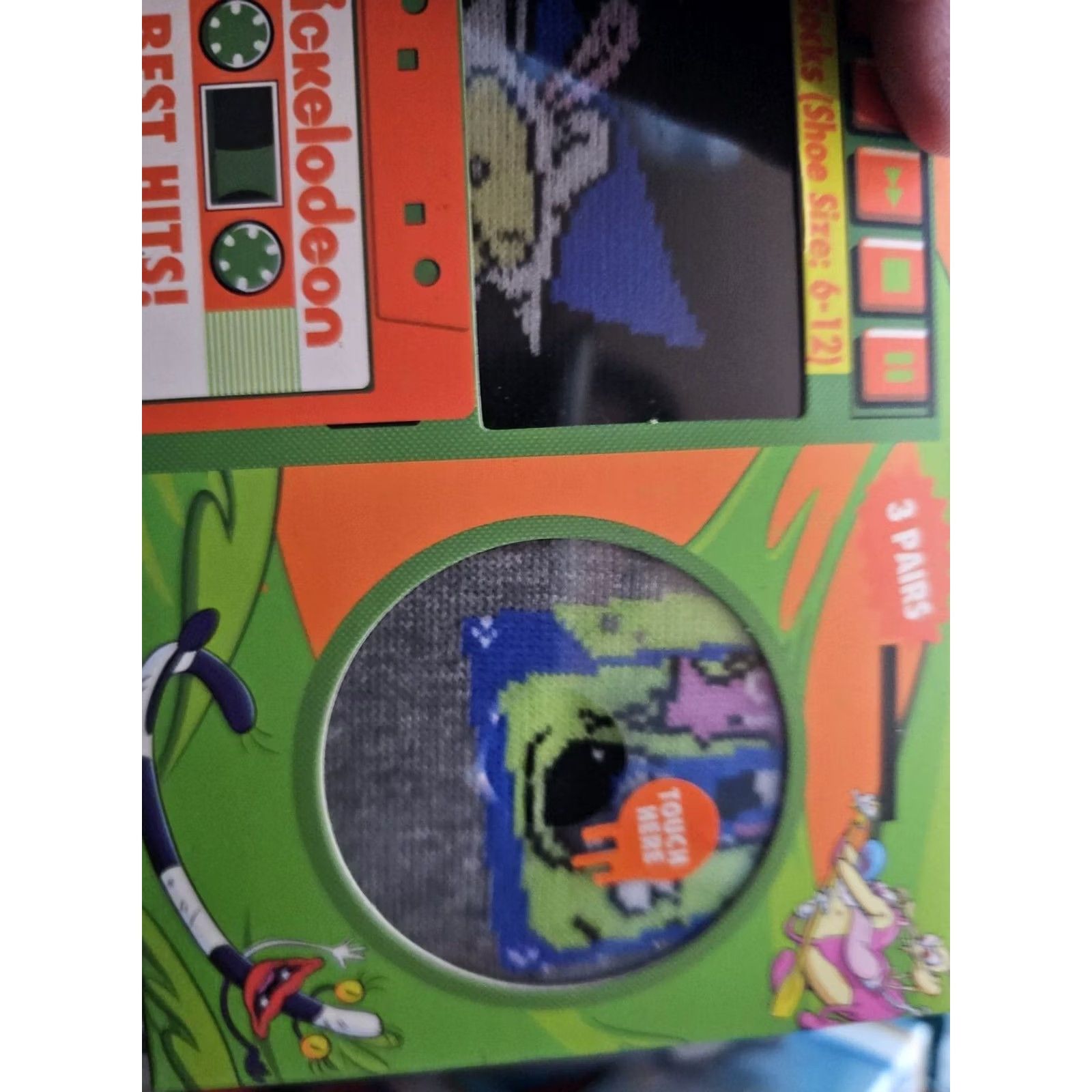 Nickelodeon NICKELODEON Best Hits Socks BoomBox Set 3 Pairs Crew Socks Men 6-12 Multicolor 3 Pairs Nickelodeon Best Hits Socks BoomBox Set Size ONE SIZE - 7 Thumbnail