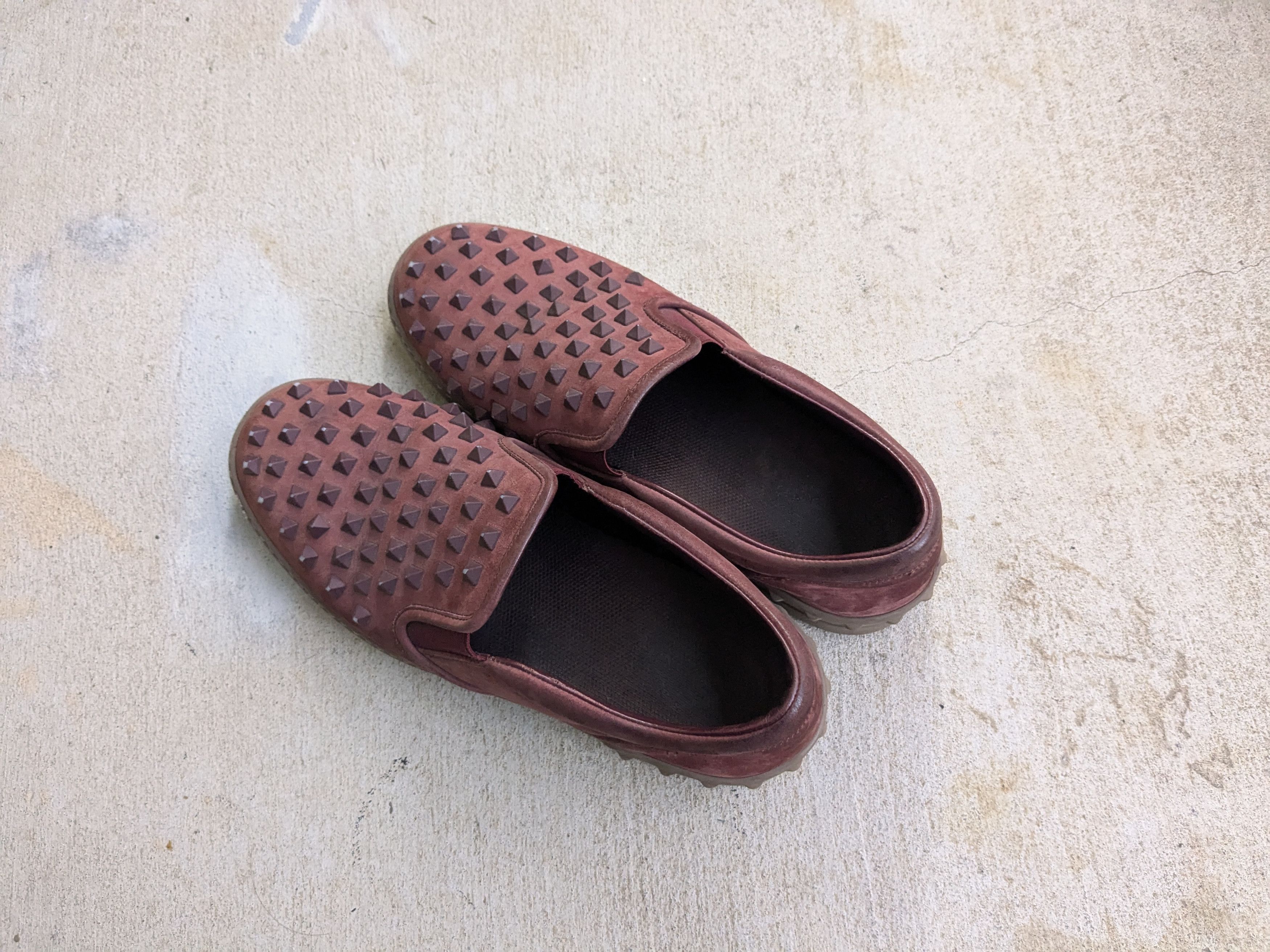 Valentino Valentino Slip On Sneakers Spikes Burgundy Red 8 41 Size US 8 / EU 41 - 12 Thumbnail