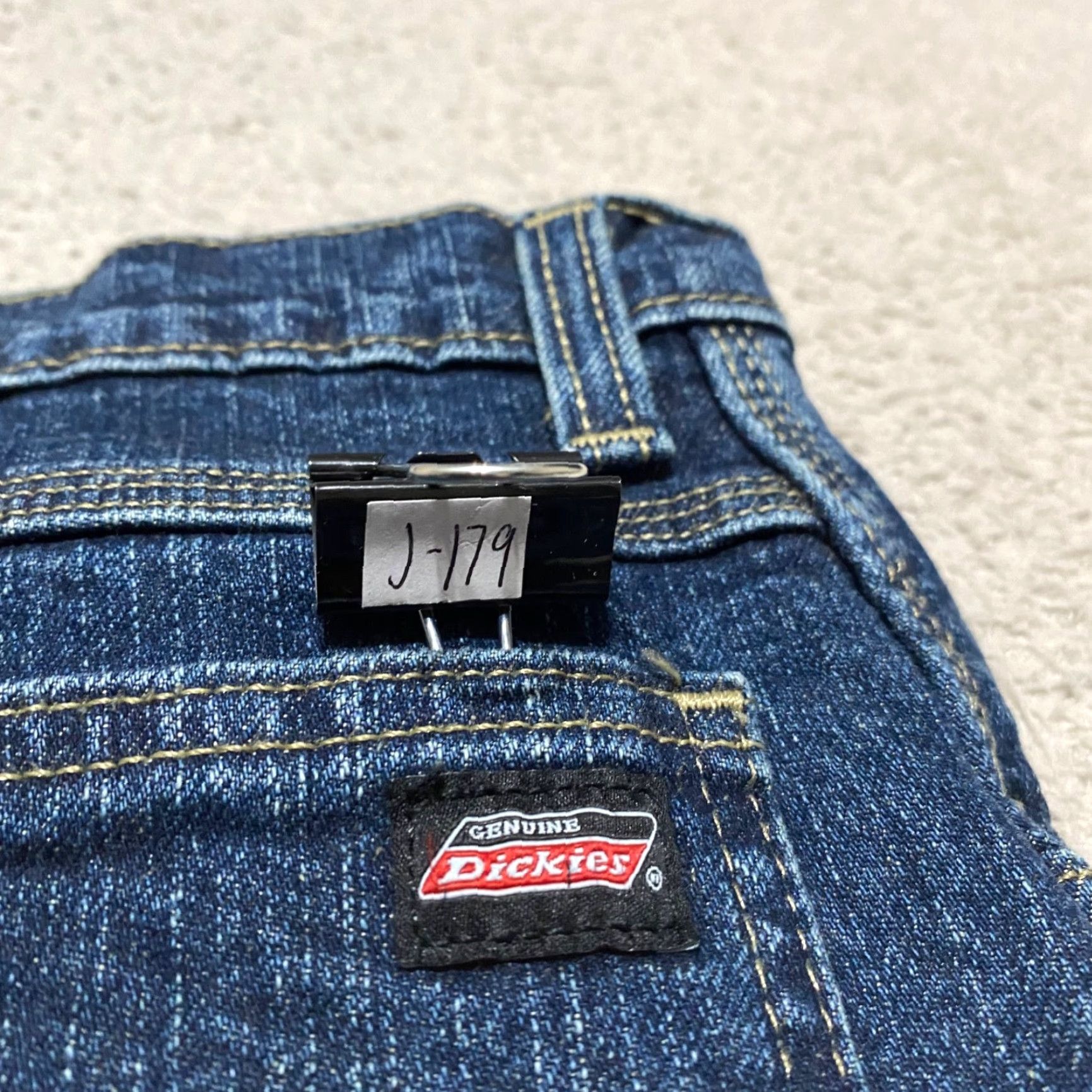 Dickies Dickies Jeans 40x30 Blue Denim Medium Wash Straight Relaxed Carpenter Work Mens Size US 40 / EU 56 - 3 Thumbnail