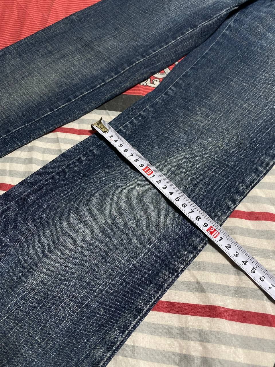 Japanese Brand Dirty Painted Patchwork Distressed Crush Faded Y2K Jeans Size US 34 / EU 50 - 16 Thumbnail