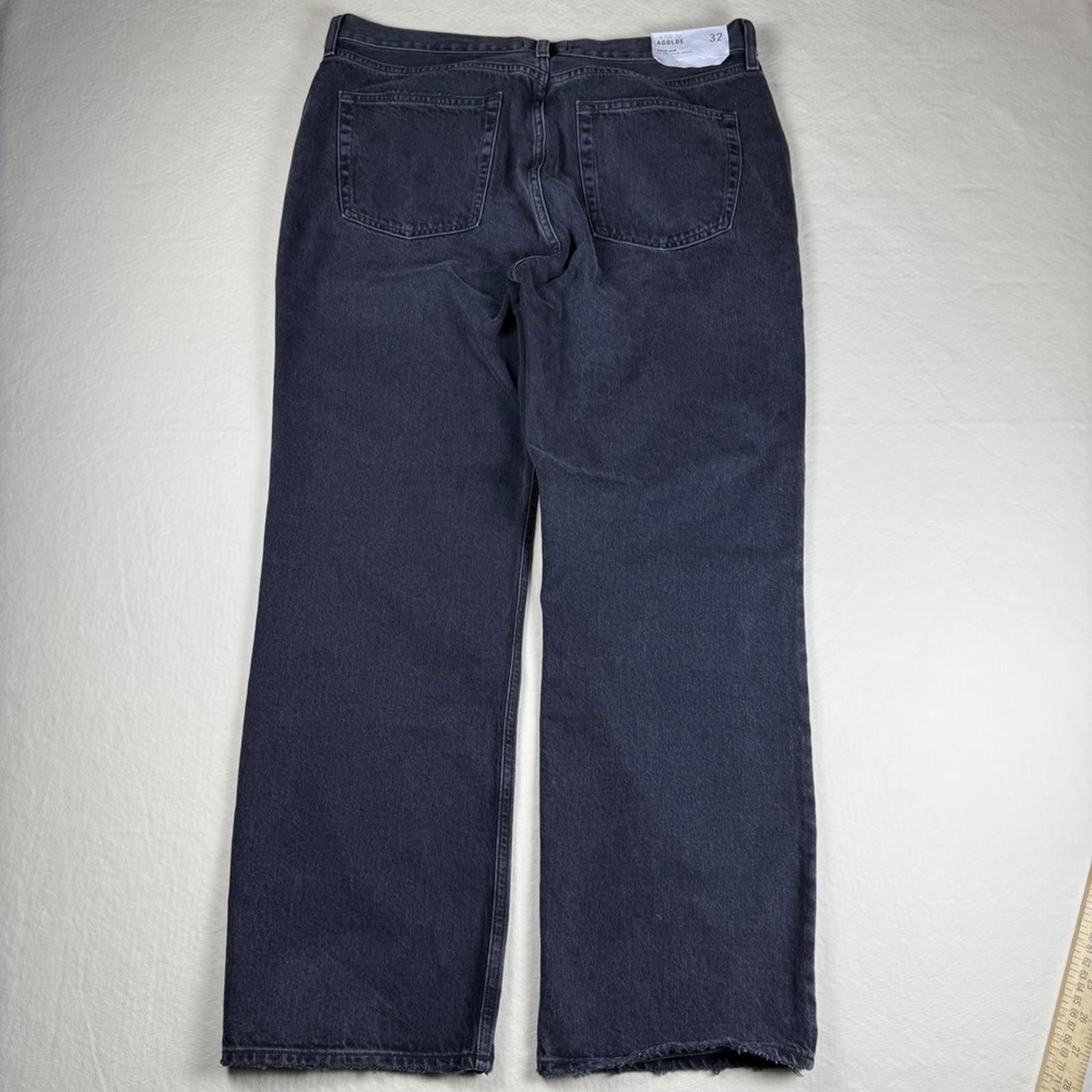 Agolde AGOLDE Valen Mid Rise Vintage Straight Jeans Black 32 NWT Size 32" / US 10 / IT 46 - 3 Thumbnail
