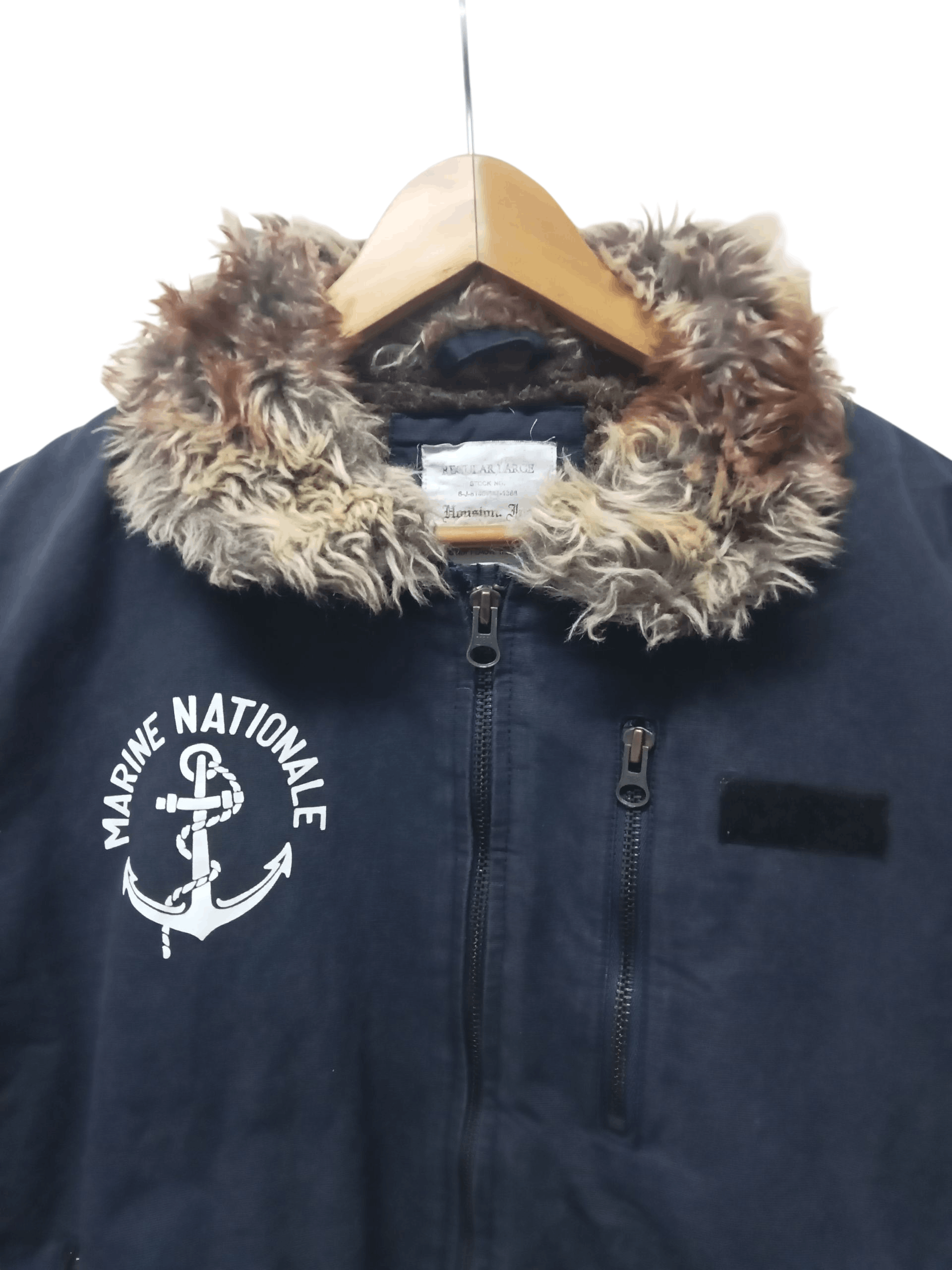 Vintage Vintage Houston N-1 France Navy Deck Jacket Army Military Size US L / EU 52-54 / 3 - 2 Thumbnail