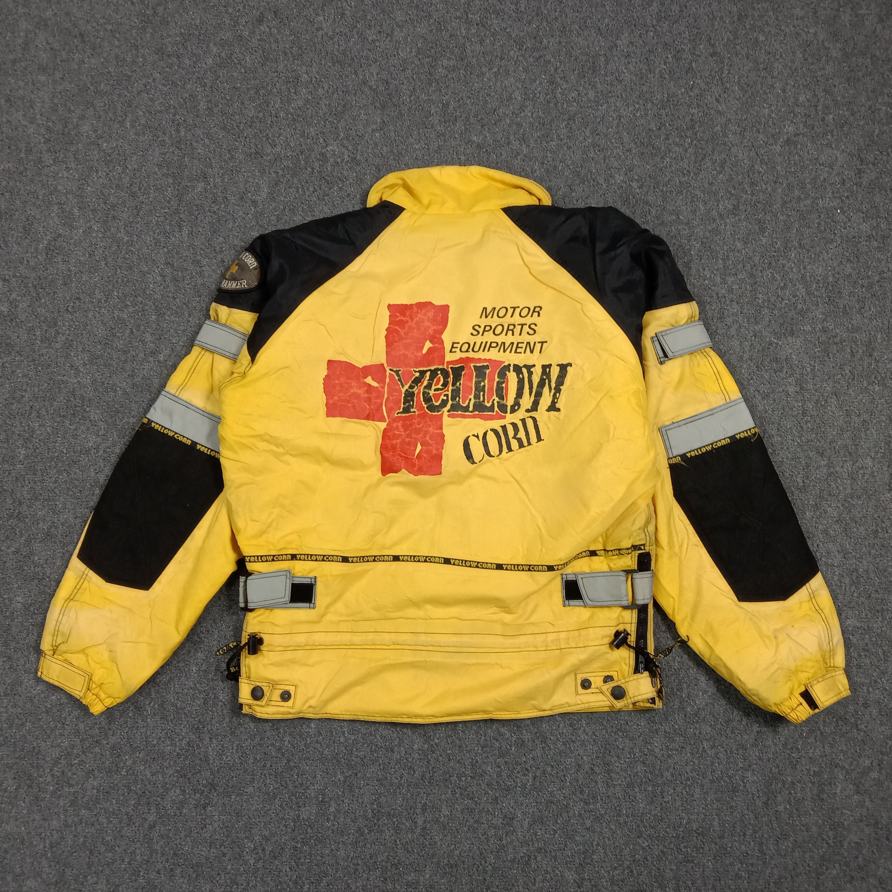 YELLOW CORN Vintage Yellow Corn Motor Sports Equipment Racing