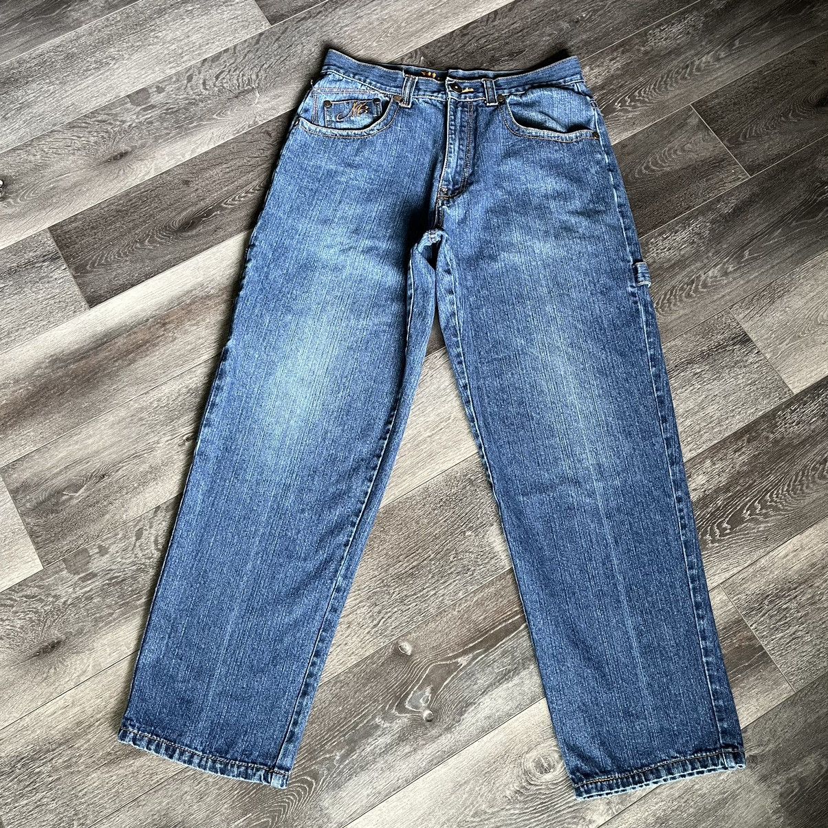 Makaveli Vintage 90s Makaveli Tupac Carpenter Baggy Denim Jeans 34x32 Size US 34 / EU 50 - 4 Thumbnail