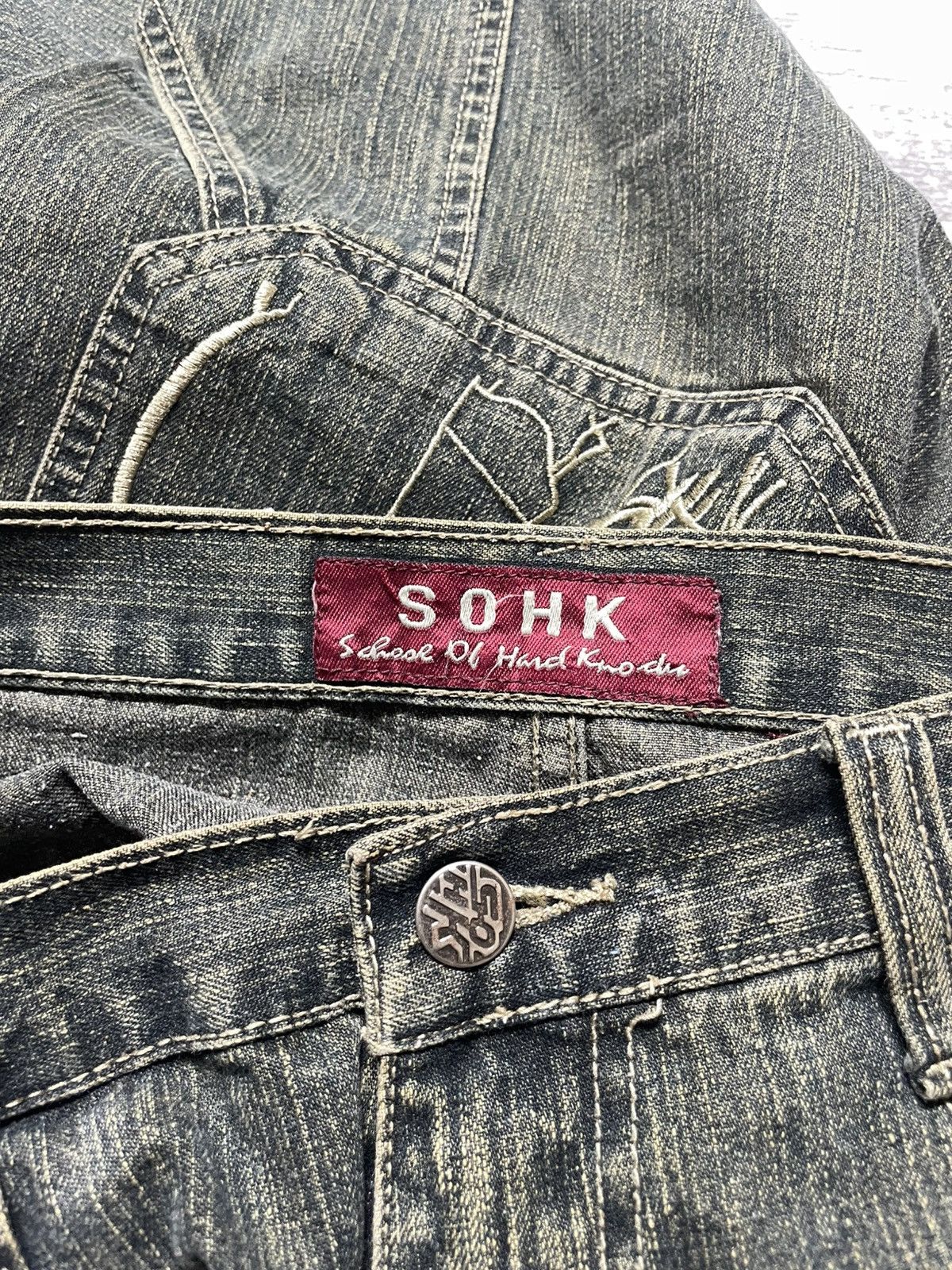 Vintage School of hard knocks baggy carpenter jorts pants Size US 32 / EU 48 - 8 Thumbnail