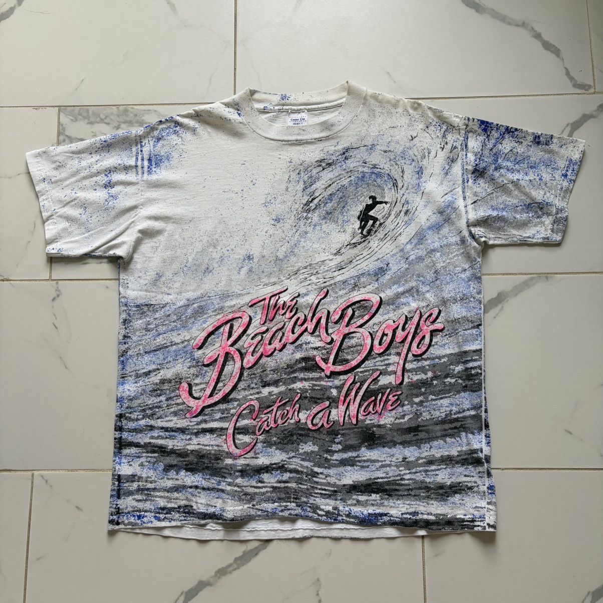 Vintage Vintage 1990s 90s The Beach Boys Catch A Wave T Shirt Tee XL Size US XL / EU 56 / 4 - 1 Thumbnail