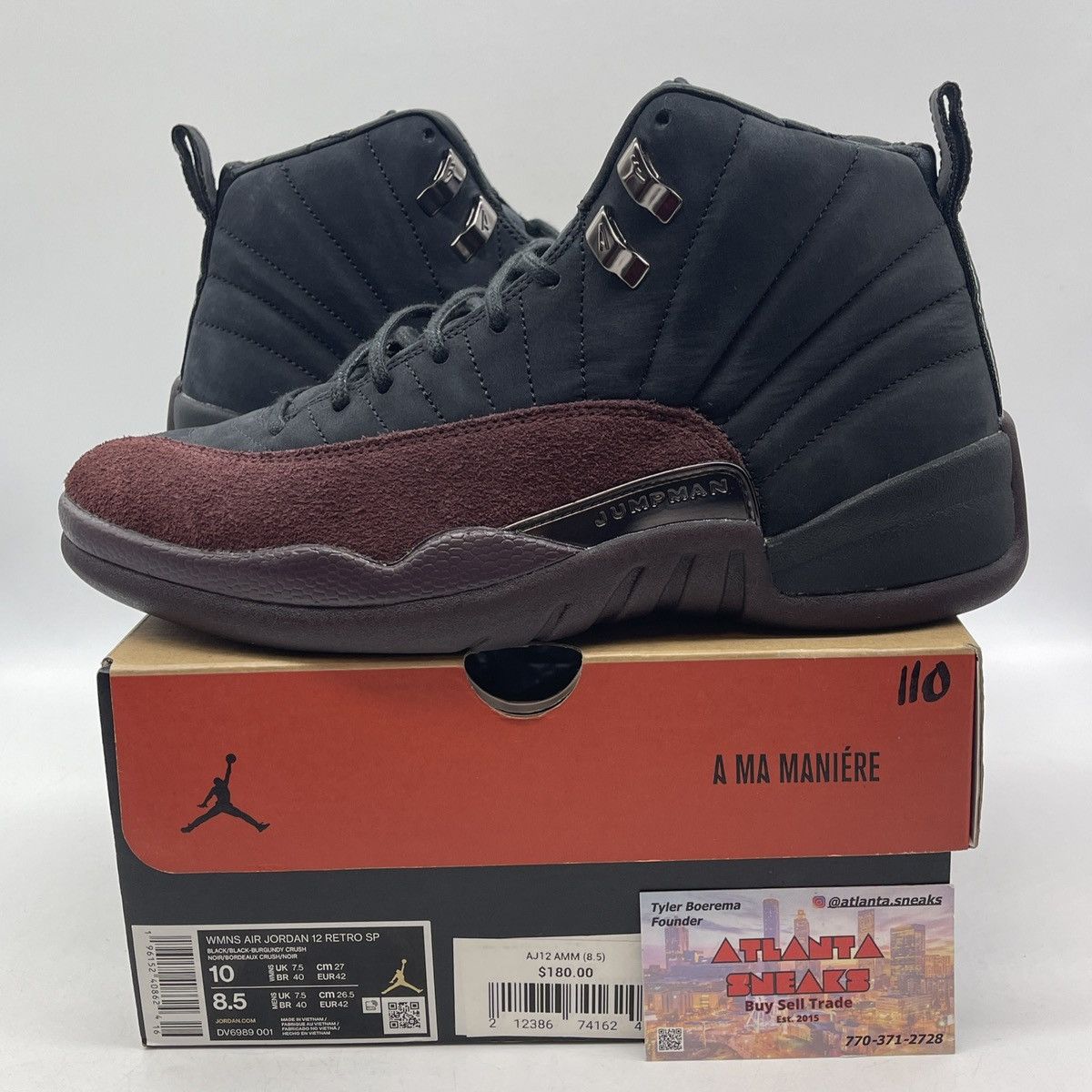 A ma maniere x wmns air Jordan 12 black