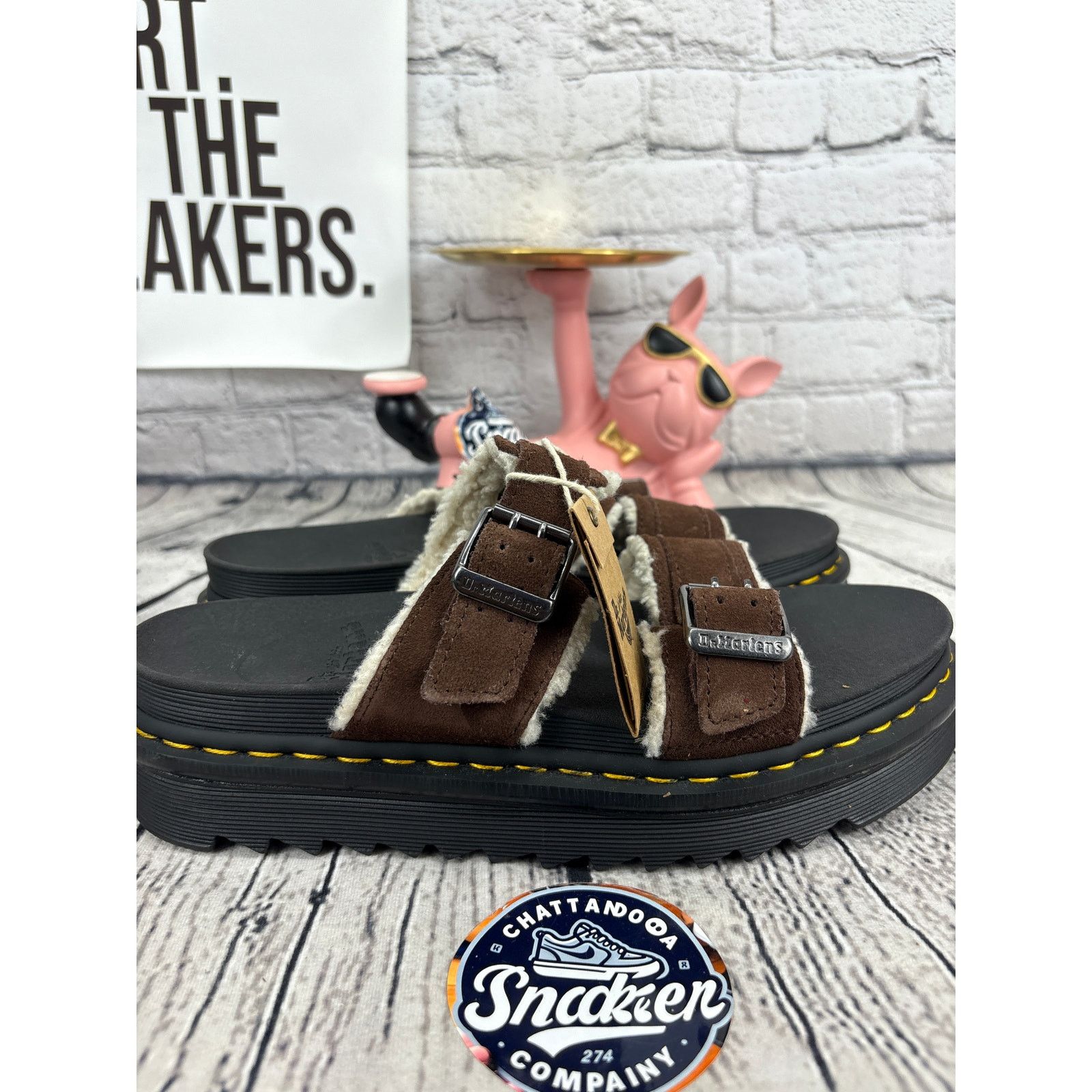 Dr. Martens Dr Martens Myles Platform Sandals Mens 11 Black Brown Size US 11 / EU 44 - 5 Thumbnail