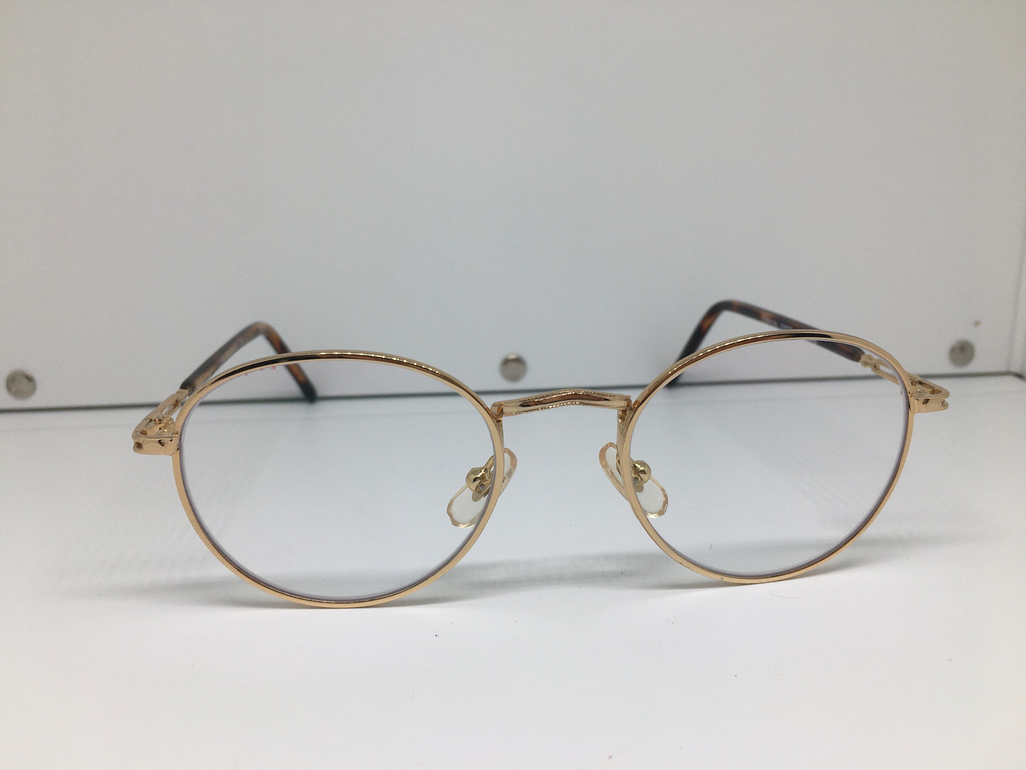 Vintage Vintage CARVO Gold Metal Eyeglasses Frame Size ONE SIZE - 1 Thumbnail