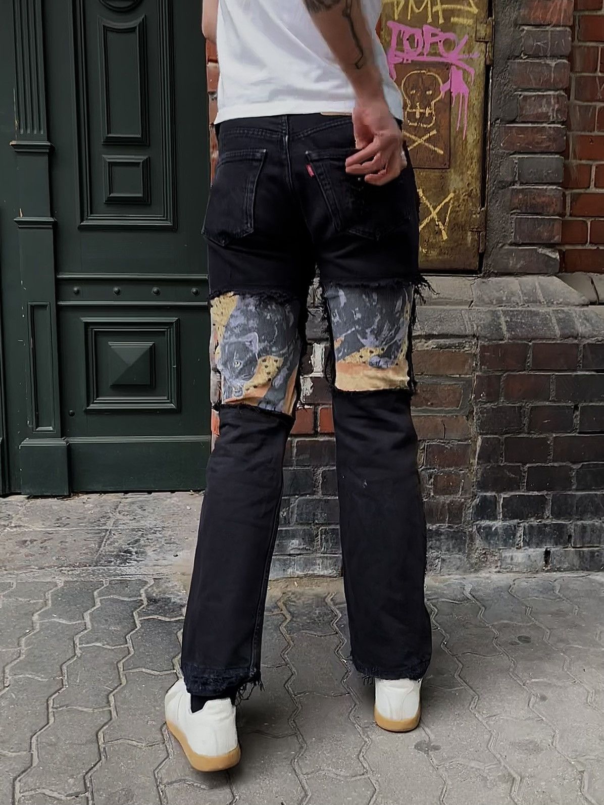 Kapital × Levi's Vintage Levi’s 501 97’ Safari Repaired Patchwork Kapital ins Size 30" / US 8 / IT 44 - 13 Thumbnail