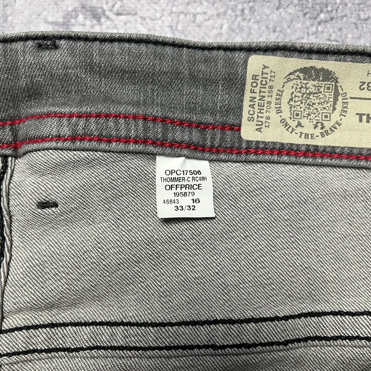 Diesel Vintage Diesel Thommer-C Slim Skinny Denim Gray Jeans Y2K Size US 33 - 12 Thumbnail