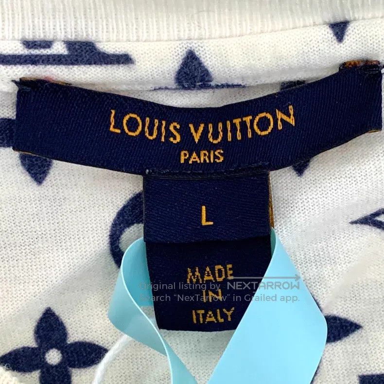 Louis Vuitton Louis Vuitton White presbyopic full print cotton short sle Size US L / EU 52-54 / 3 - 5 Thumbnail