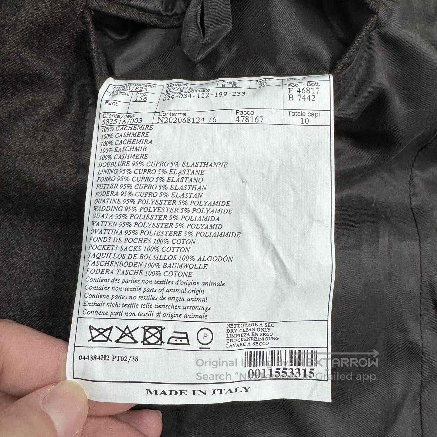 Hermes Hermes Cashmere Blazer in Size 50. Size US L / EU 52-54 / 3 - 3 Thumbnail