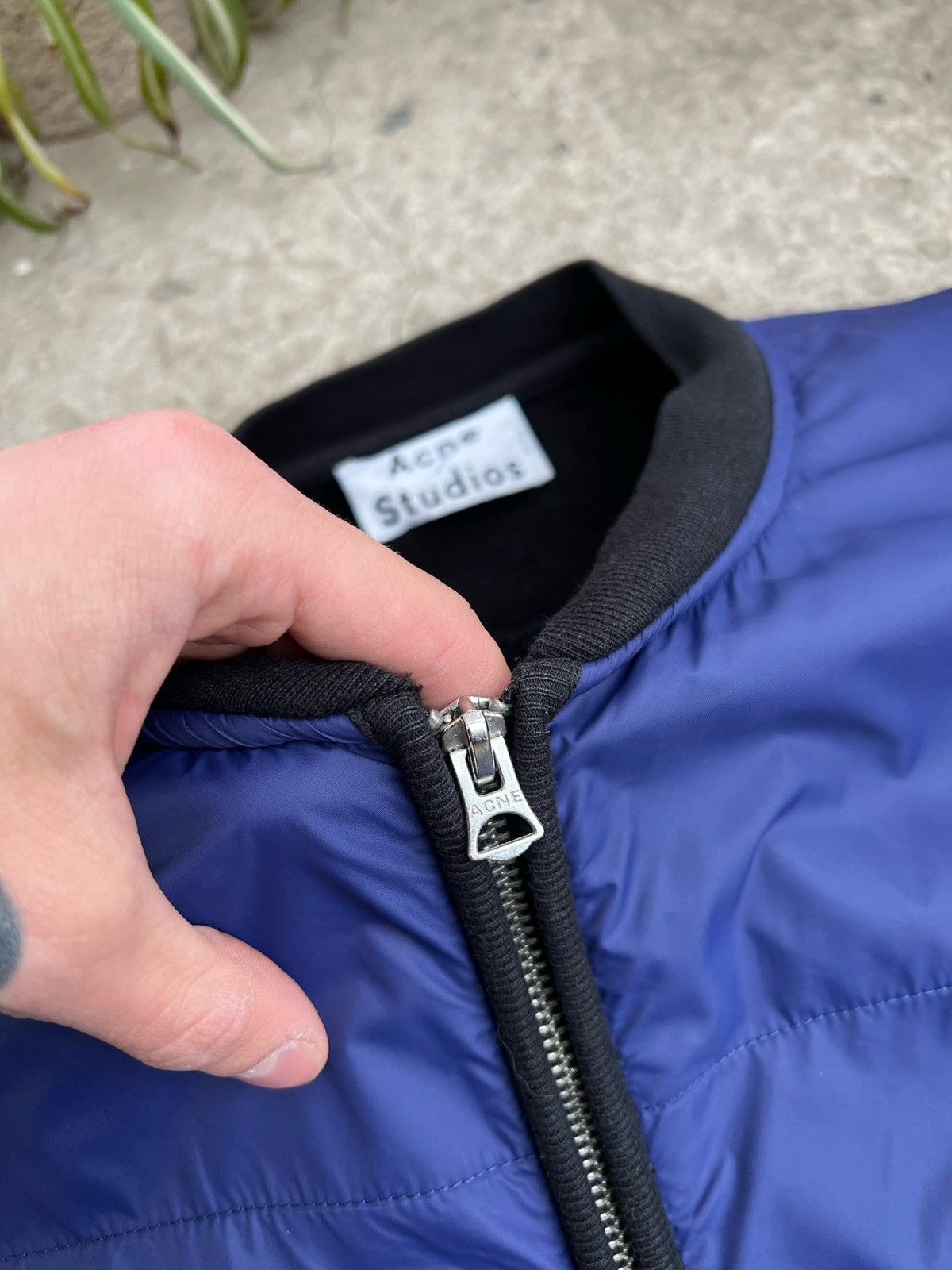 Acne Studios SS14 Acne Studios Keanu Two Tone Nylon Bomber Jacket Size US XL / EU 56 / 4 - 10 Thumbnail