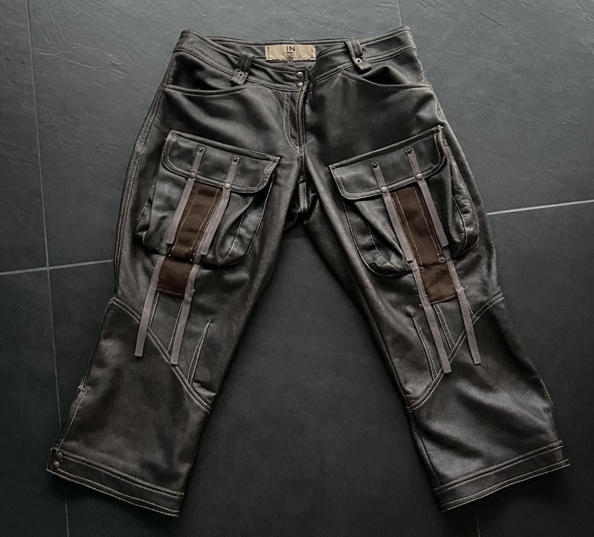 Leather × Vintage Carling in love bermuda in leather Size US 28 / EU 44 - 1 Thumbnail