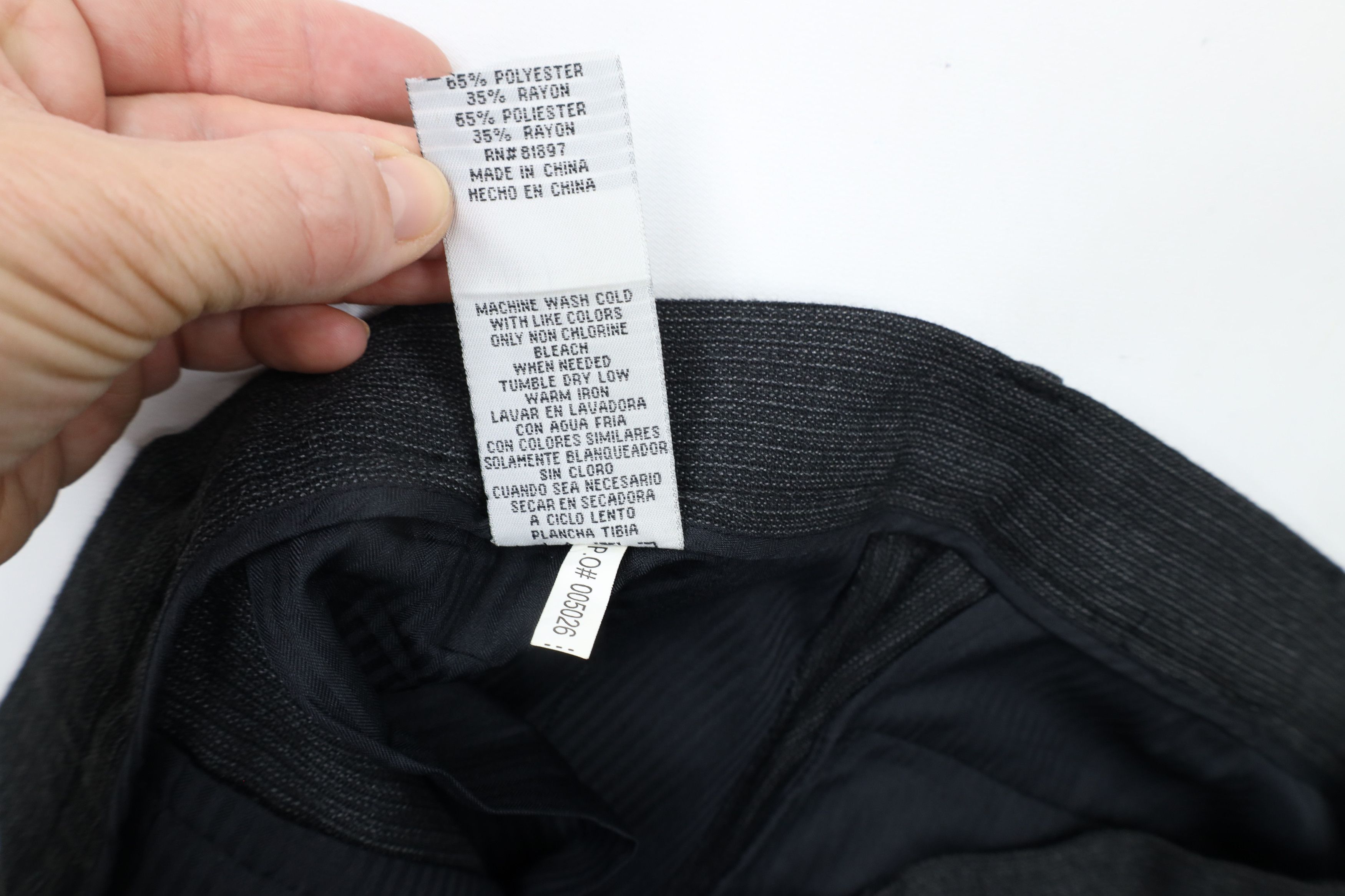 Vintage Vintage 90s Streetwear Pleated Textured Wide Leg Chino Pants Size US 34 / EU 50 - 7 Thumbnail