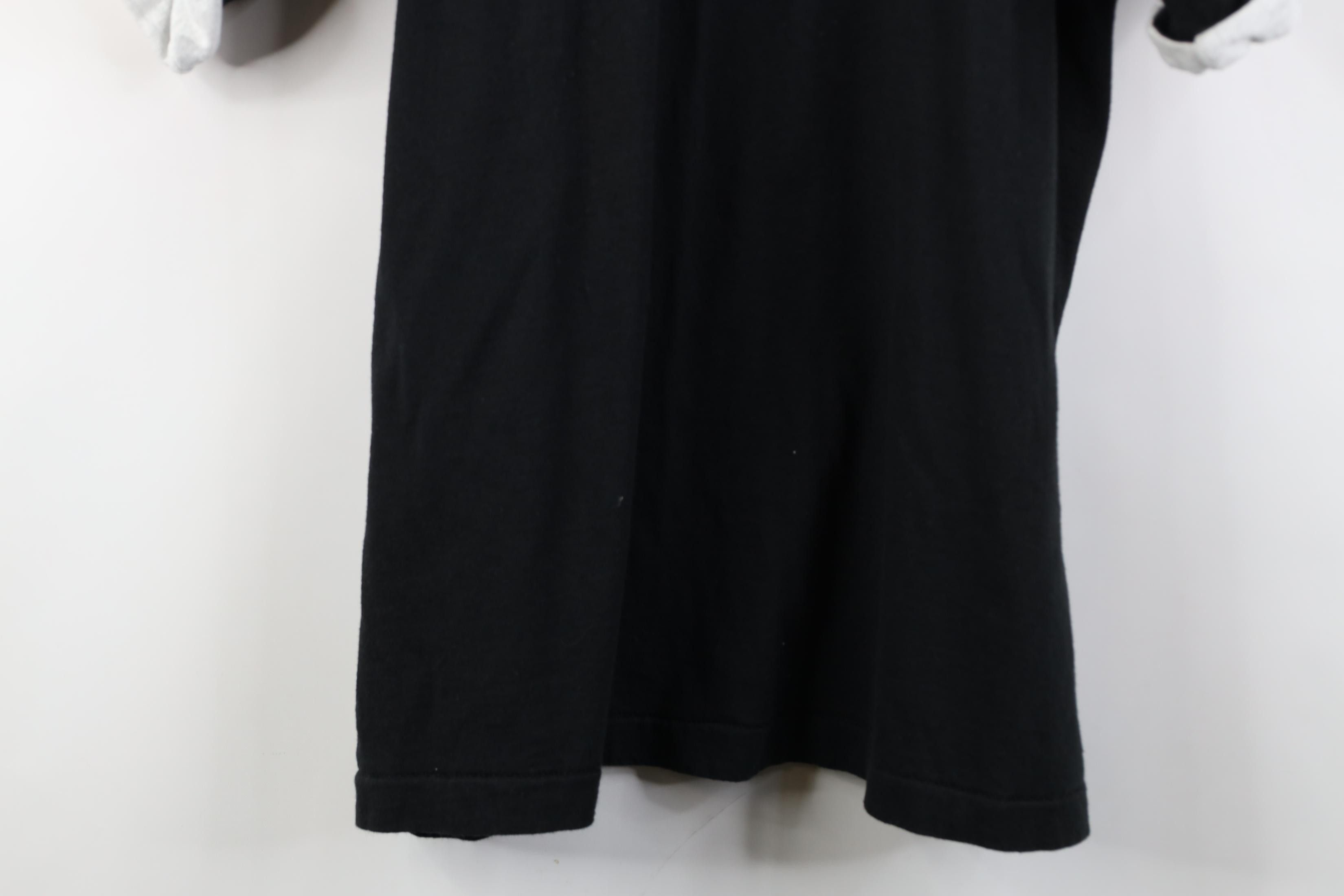 Vintage Vintage 90s Streetwear Layered Cotton T-Shirt Black USA Size US L / EU 52-54 / 3 - 14 Thumbnail