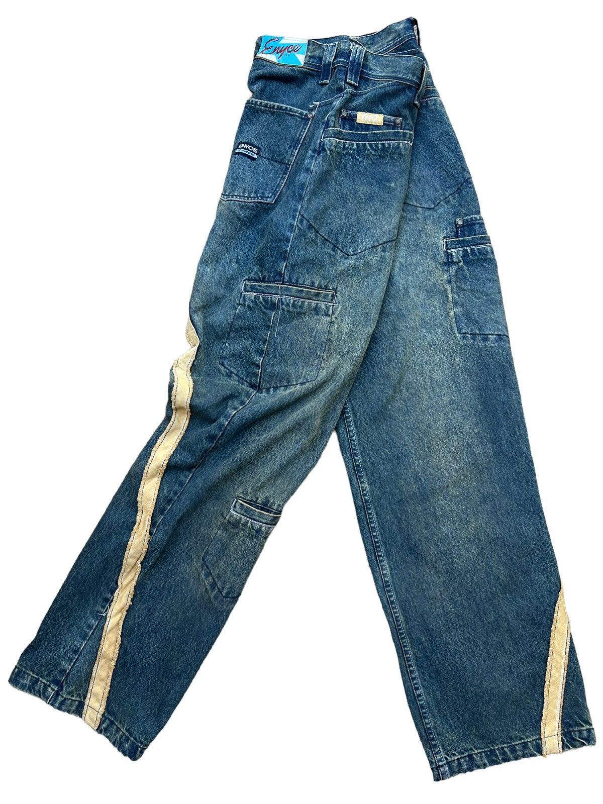 Enyce Enyce Y2K Multipocket Wide Baggy Denim Jeans 34x34 Size US 34 / EU 50 - 3 Thumbnail