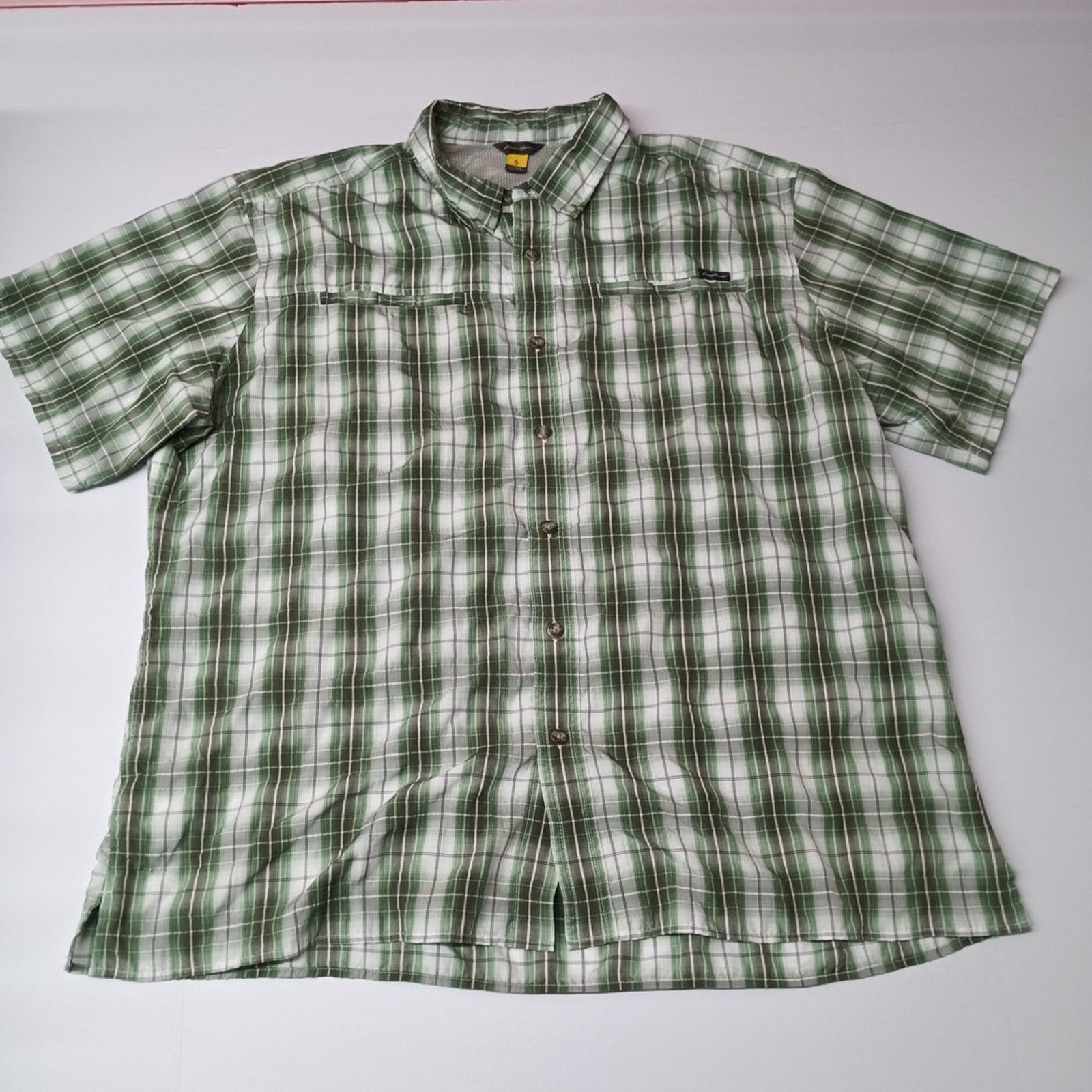 Eddie Bauer Eddie Bauer AV Shirt Men's Size 2XL Button Down Green Check Size US XXL / EU 58 / 5 - 1 Thumbnail
