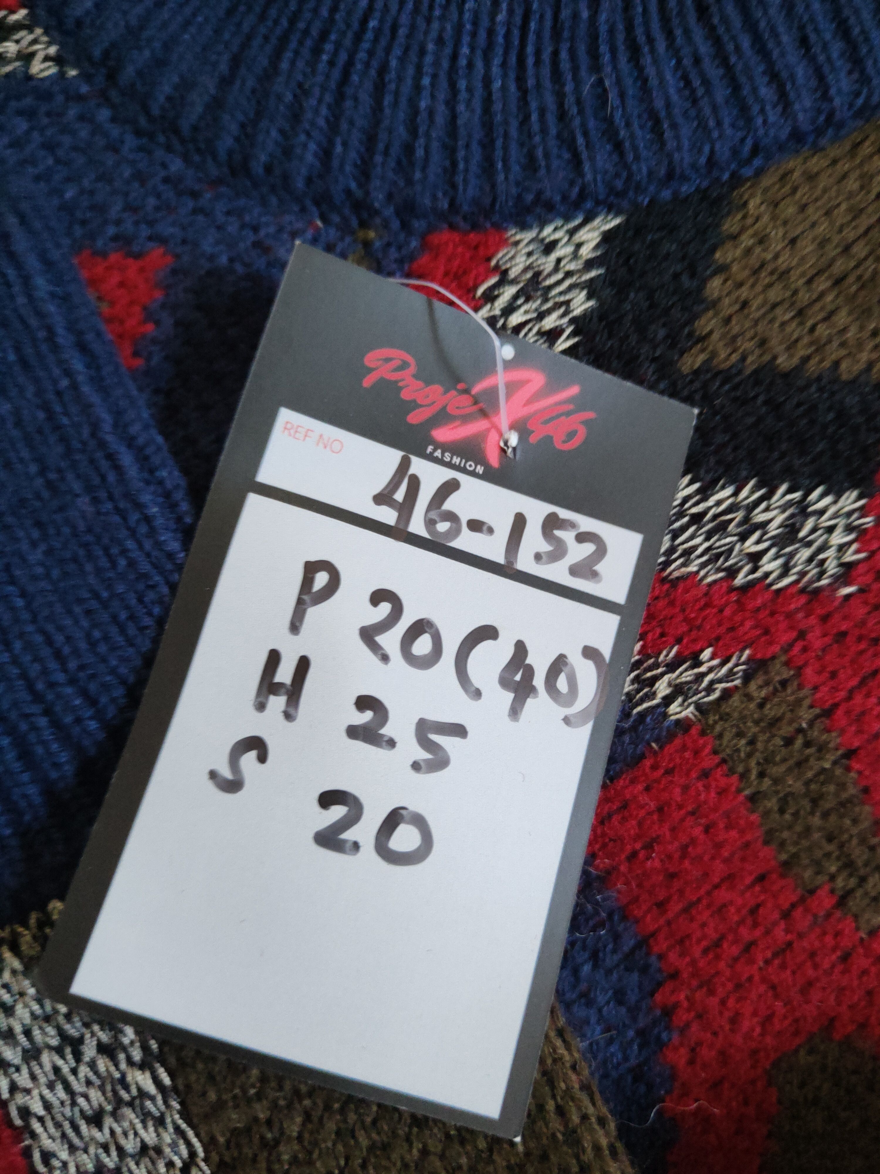 Japanese Brand DL Japanese Brand Maroon Navy Knitwear Sweatshirts #46-152 Size US S / EU 44-46 / 1 - 11 Thumbnail