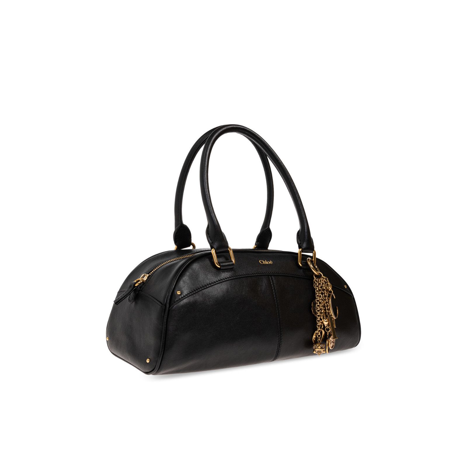 Chloe Chloe Bowling Medium Black Top Handle Bag New & Authentic Size ONE SIZE - 3 Thumbnail
