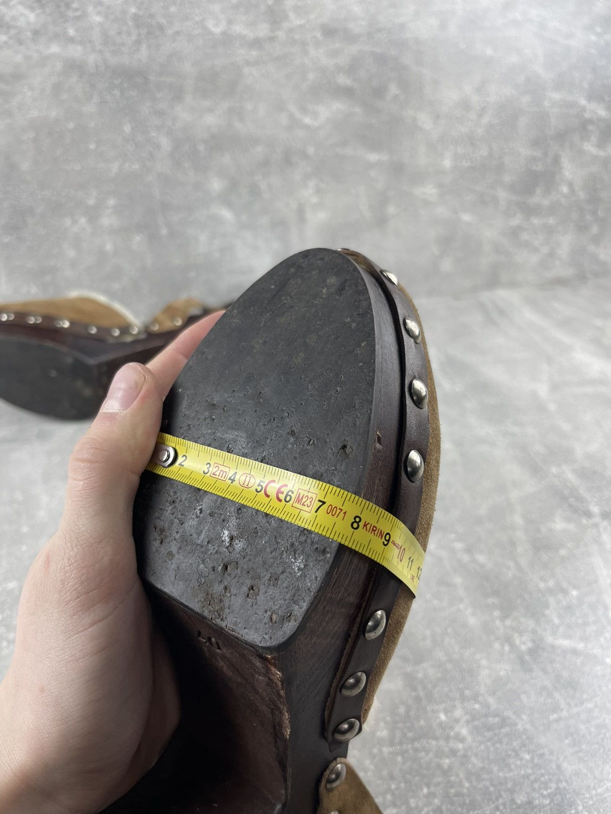 Miu Miu Miu Miu Archive Shearling Wooden Platform Clogs Sandals Size US 9 / IT 39 - 13 Thumbnail