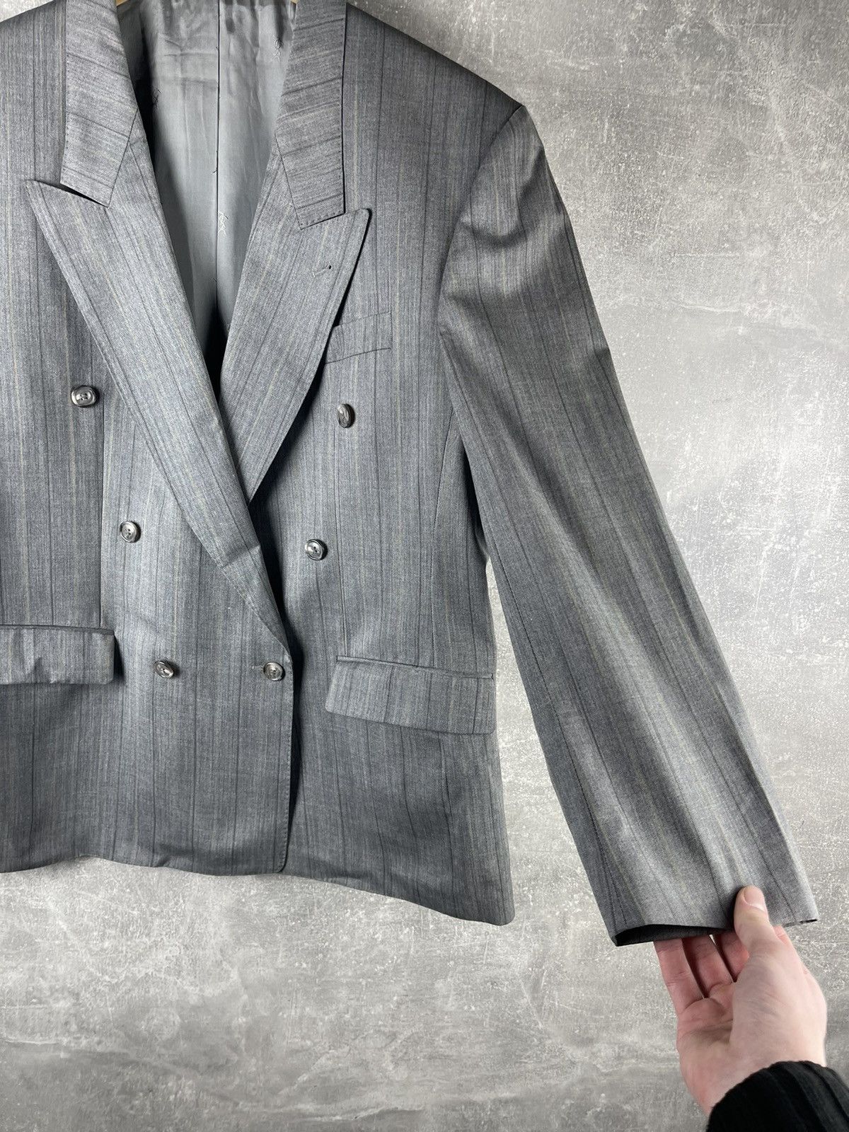 Yves Saint Laurent Yves Saint Laurent Difusion Hommes Double-Breasted Wool Suit Size 48R - 5 Thumbnail